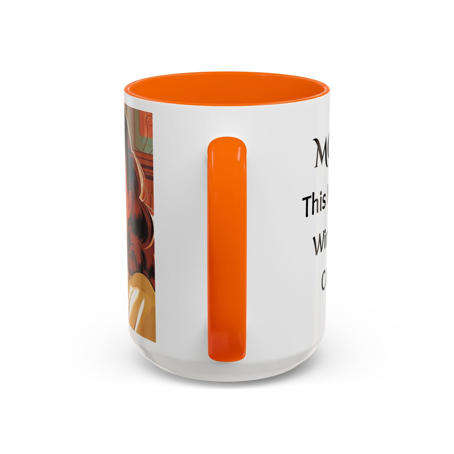 Cozy Accent Coffee Mug, 8 colors | Perfect Gift for Mom, saying, “This might be Wine .. or Coffee”, and saying Thank you facing her!