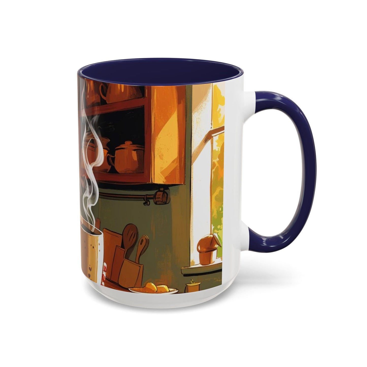 Cozy Accent Coffee Mug | Perfect for Home, Gift, saying, “That look, five minutes of peace”