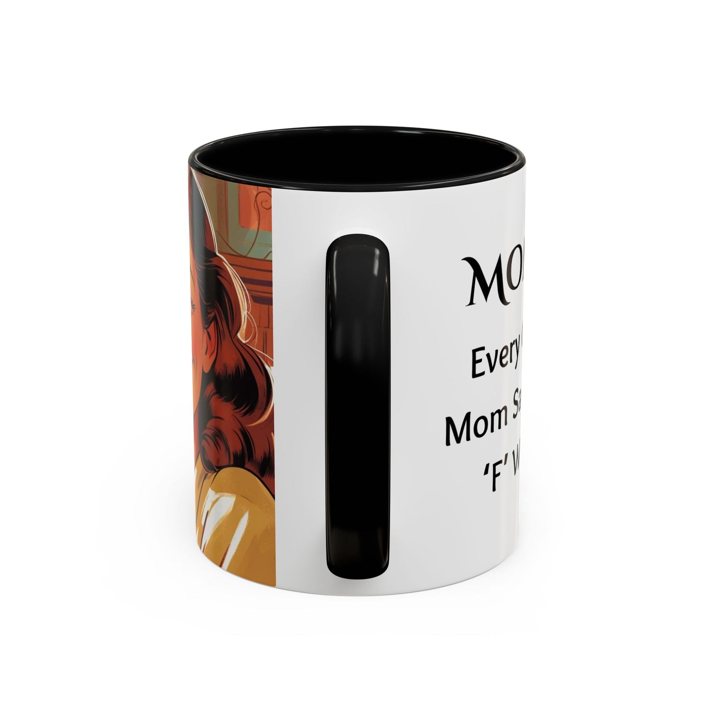 Cozy Accent Coffee Mug, 8 colors | Perfect for Home, Gift, saying, “Every great mom says the F word”