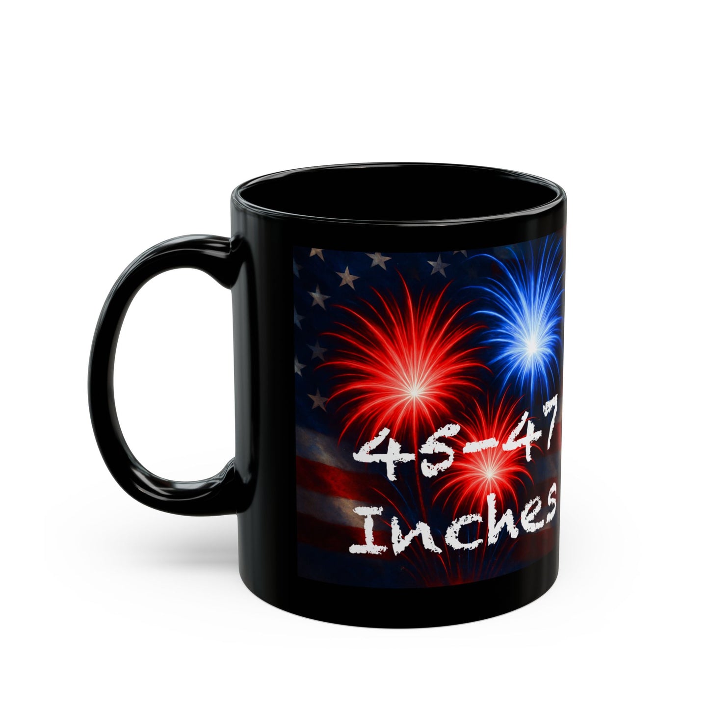 Women’s Naughty Patriotic Fireworks Mug - “45-47 Inches” Star-Spangled Edition