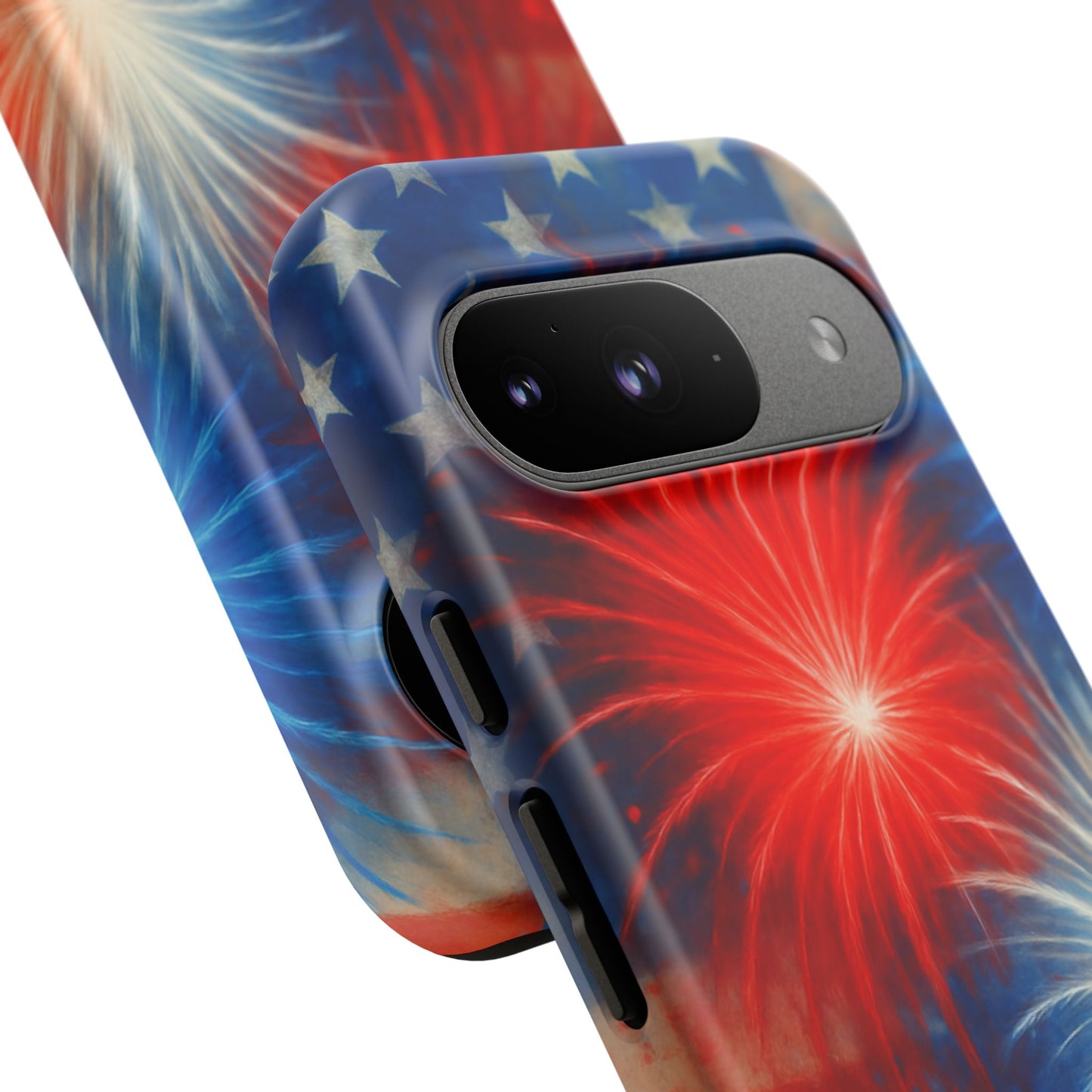 Patriotic Phone Case with Fireworks Design | Tough Cases, USA Holiday, Independence Day, Gift for Friends, Custom Cell Cover