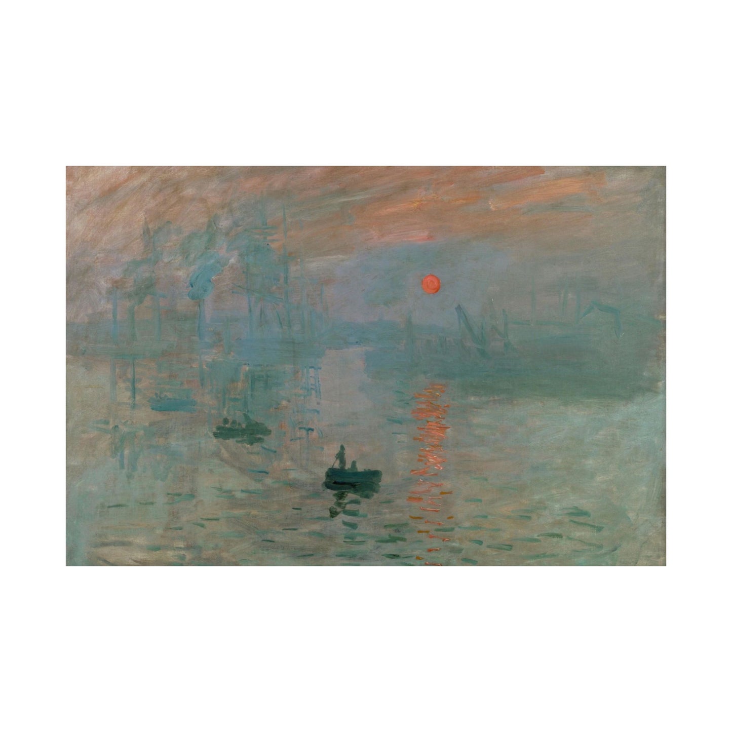 Satin Poster - Claude Monet's Impression, Sunrise