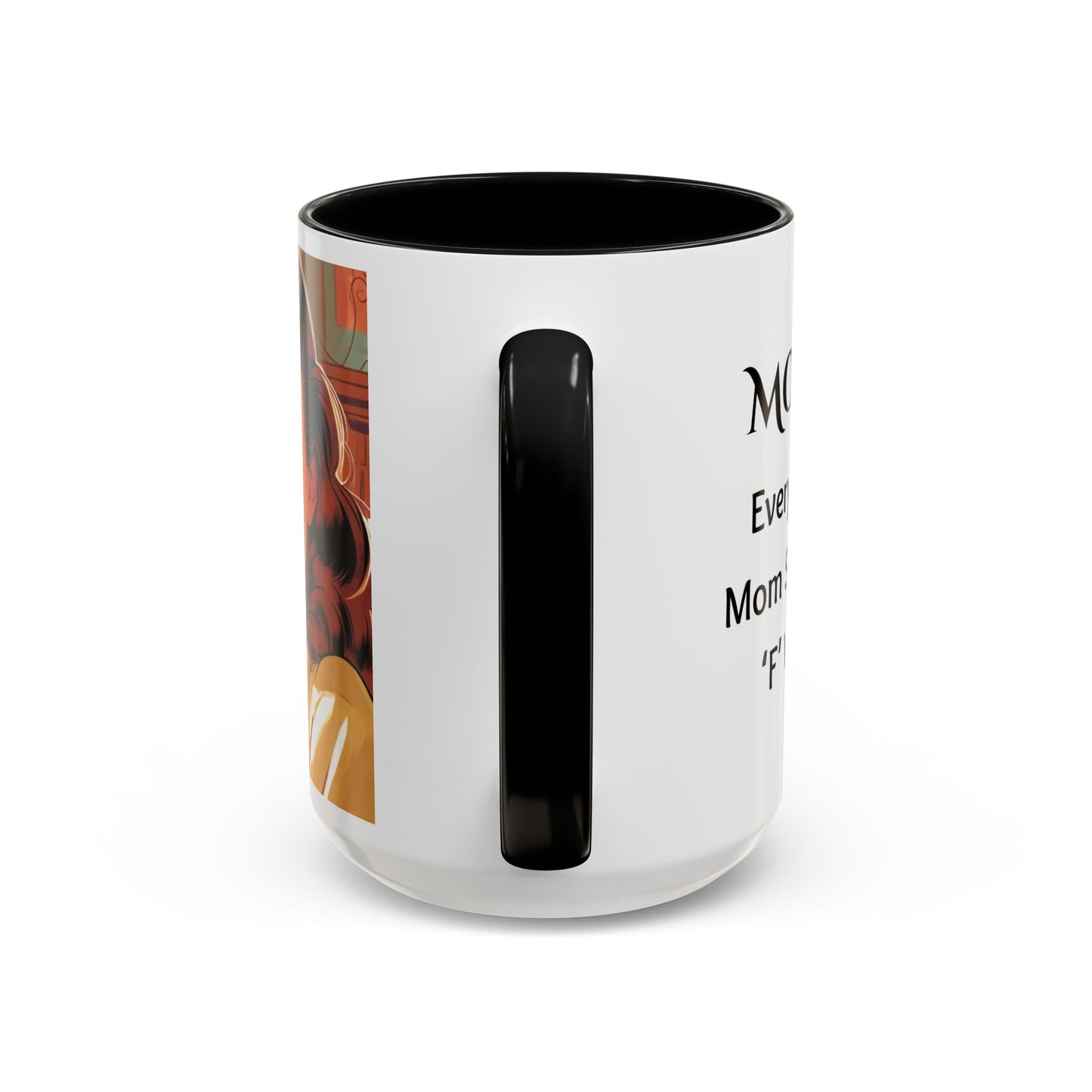 Cozy Accent Coffee Mug, 8 colors | Perfect for Home, Gift, saying, “Every great mom says the F word”