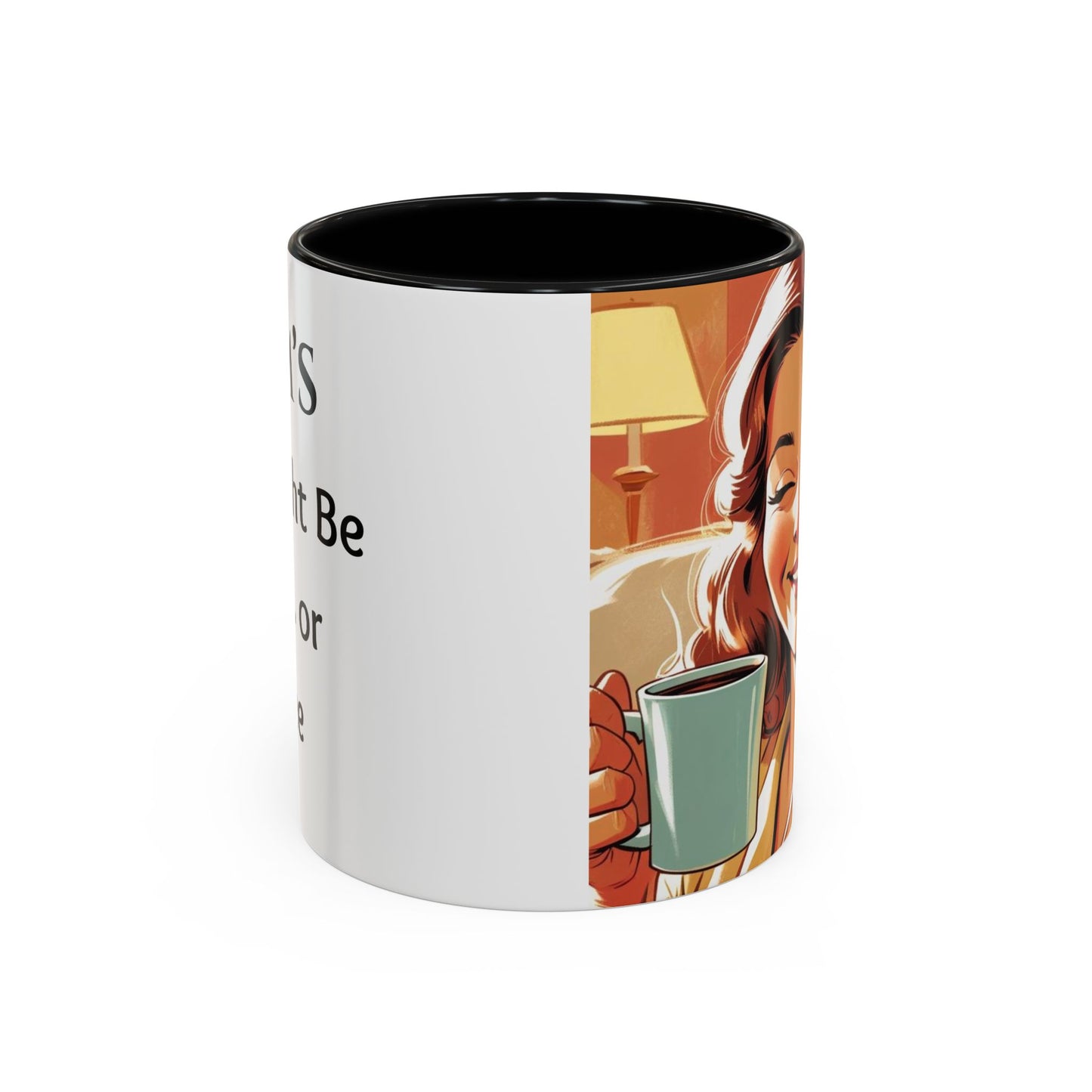 Cozy Accent Coffee Mug, 8 colors | Perfect Gift for Mom, saying, “This might be Wine .. or Coffee”, and saying Thank you facing her!