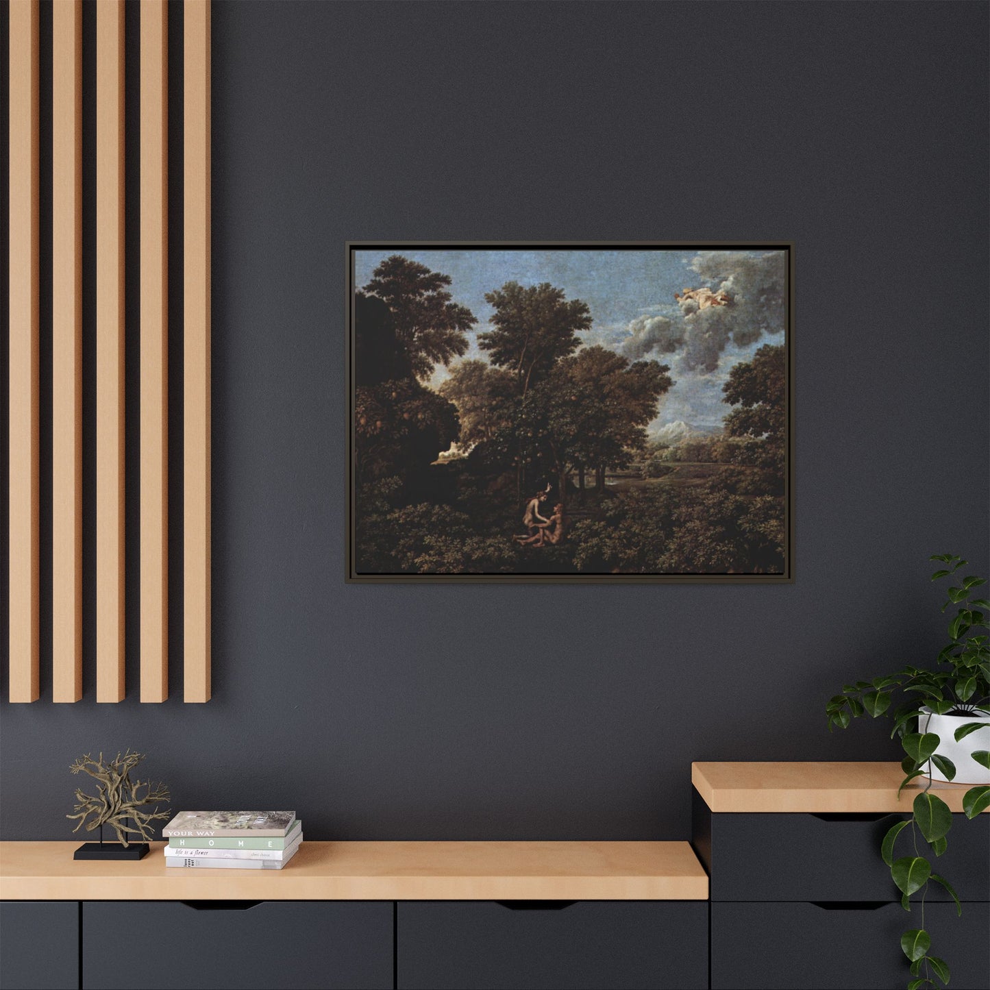 Canvas Framed Print Art - Le Printemps by Pierre-Auguste Cot