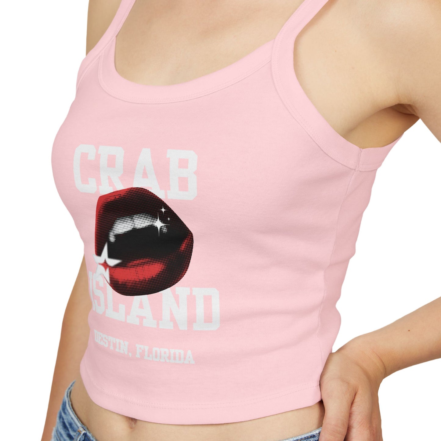 Tank Top - Crab Island Women's Softstyle Tee - Biten by Me Brand - Destin, Florida