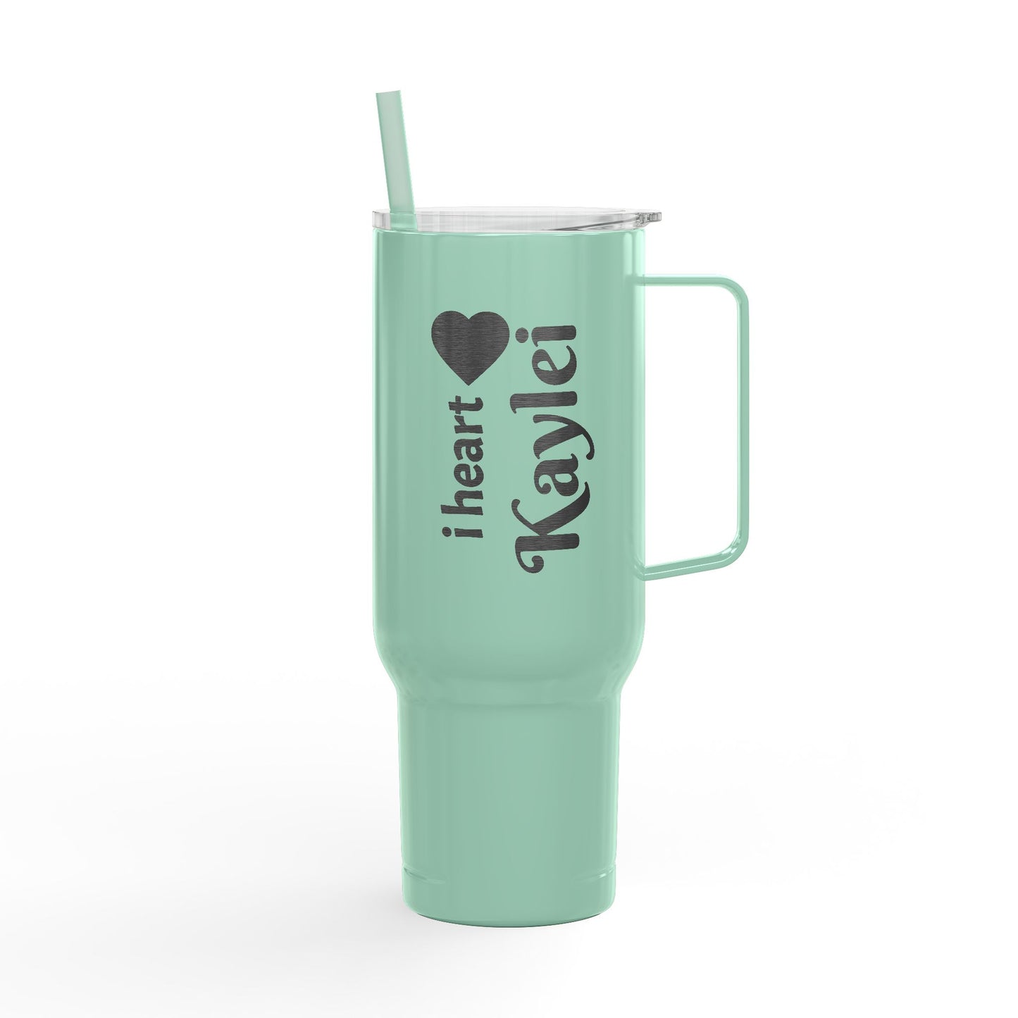 Engraved Personalized Their name on Insulated Tumbler, Both sides Custom Engraved 40oz Drinkware Gift for Him/Her, Birthday, Travel Mug