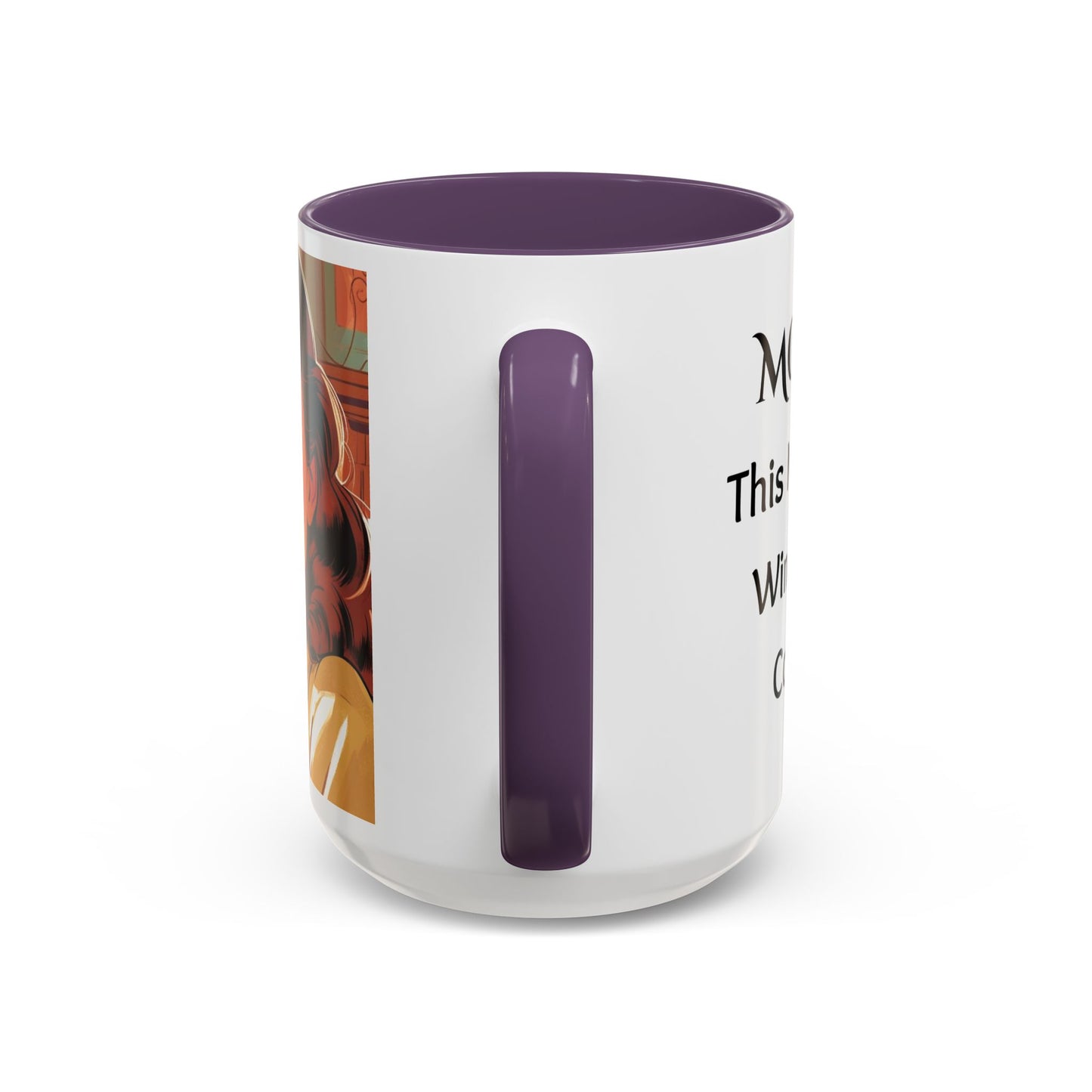 Cozy Accent Coffee Mug, 8 colors | Perfect Gift for Mom, saying, “This might be Wine .. or Coffee”, and saying Thank you facing her!