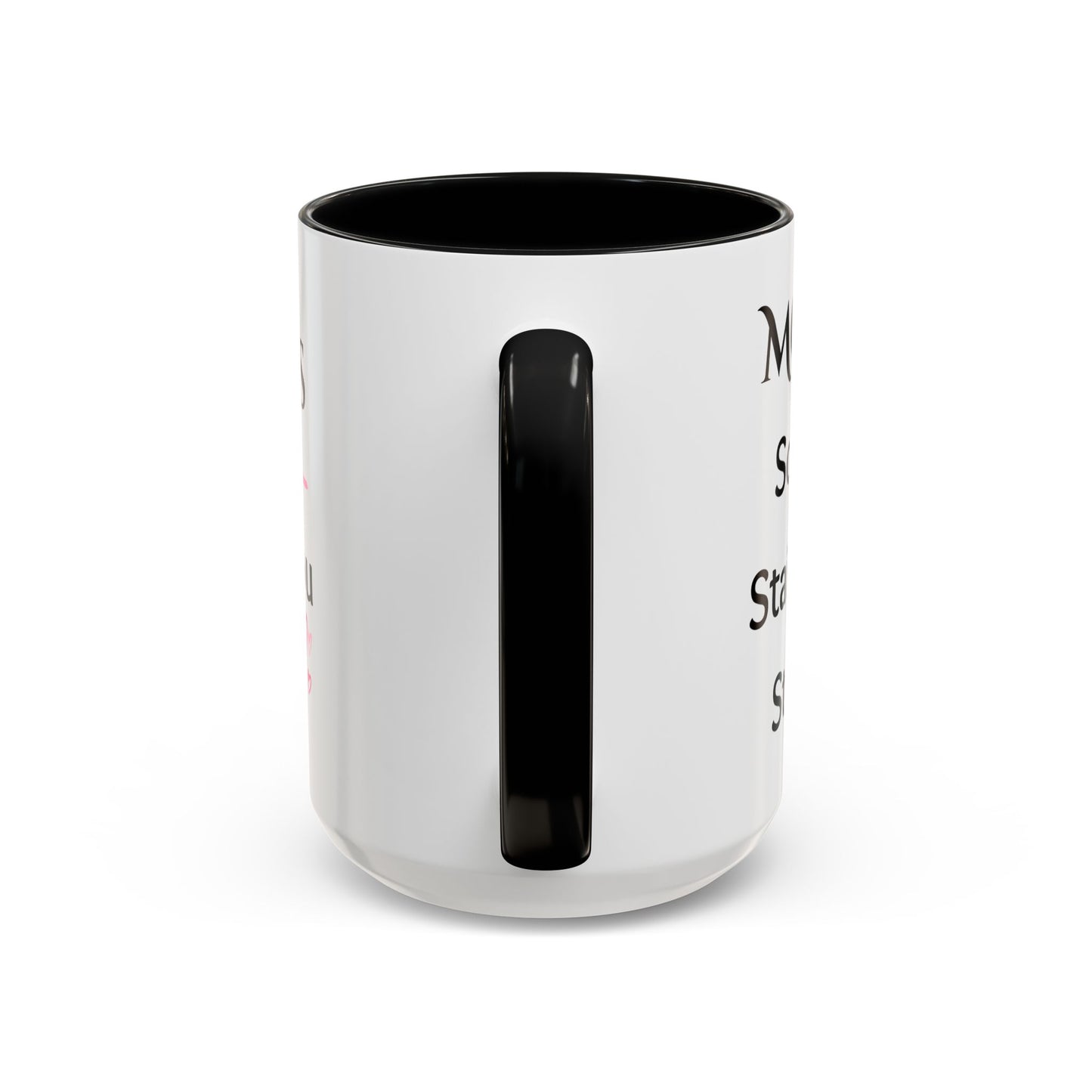 Cozy Accent Coffee Mug, 8 colors | Perfect Gift for Mom or Nurses, facing her it says, “Thank you Mom”
