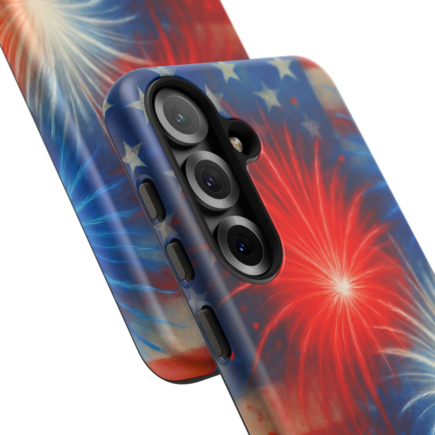 Patriotic Phone Case with Fireworks Design | Tough Cases, USA Holiday, Independence Day, Gift for Friends, Custom Cell Cover