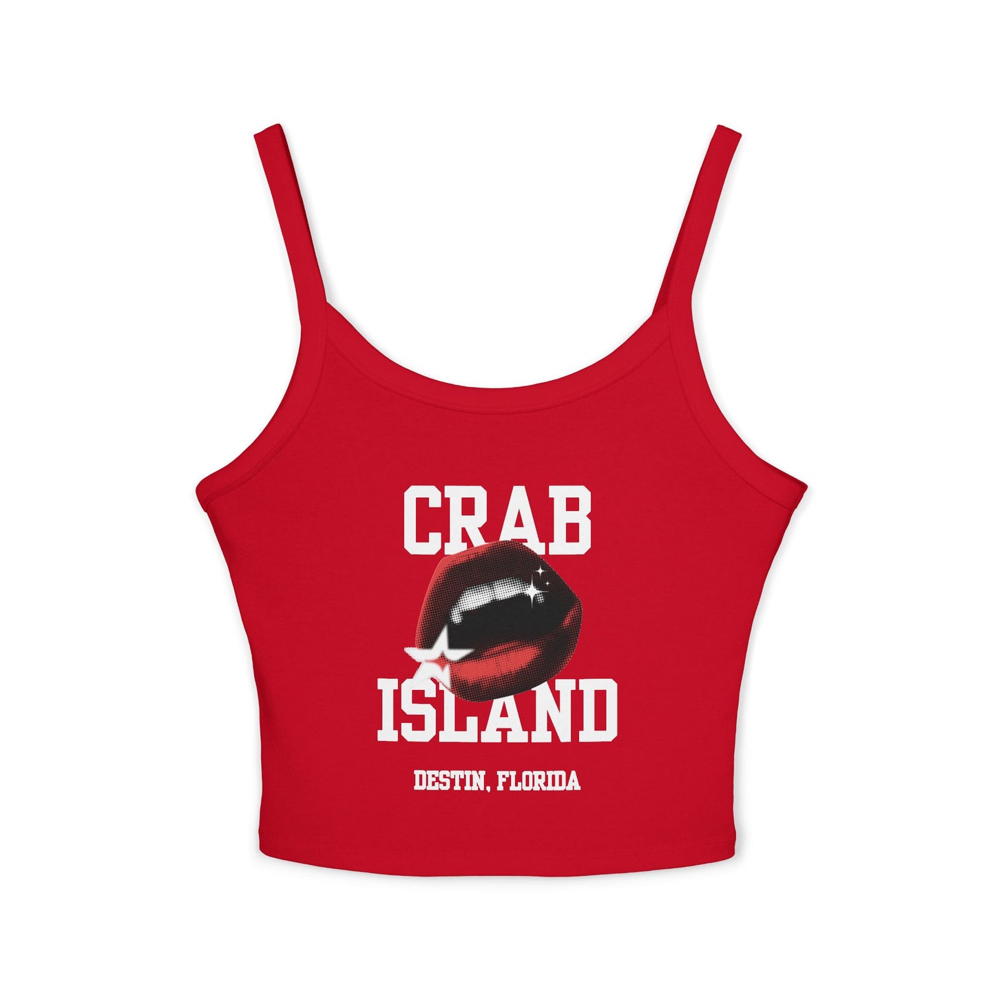 Tank Top - Crab Island Women's Softstyle Tee - Biten by Me Brand - Destin, Florida