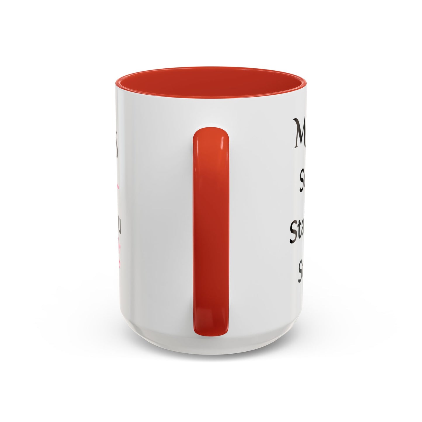Cozy Accent Coffee Mug, 8 colors | Perfect Gift for Mom or Nurses, facing her it says, “Thank you Mom”