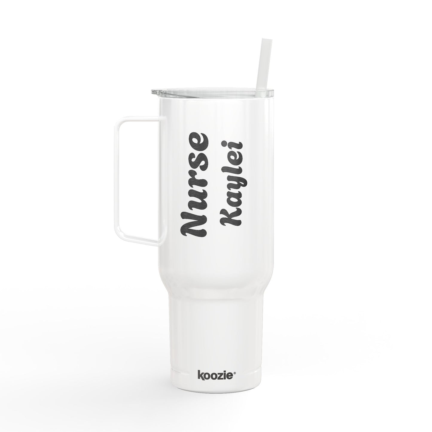 Personalized 40oz Insulated Tumbler for Nurses, Custom Engraved Drinkware, Gift for Healthcare Workers, Travel Mug for Hot/Cold Beverages, Custom Engraved Insulated Tumbler