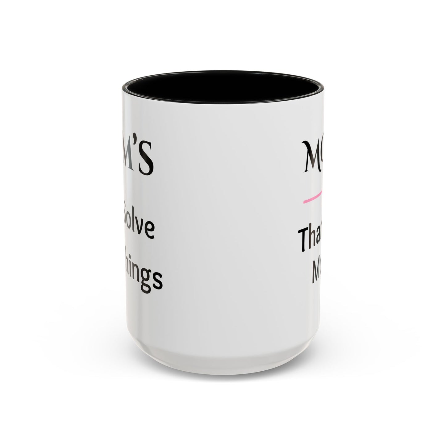 Cozy Accent Coffee Mug, 8 colors | Perfect Gift for Mom, saying, “Hugs solve most problems”, and a Thank you message face her!
