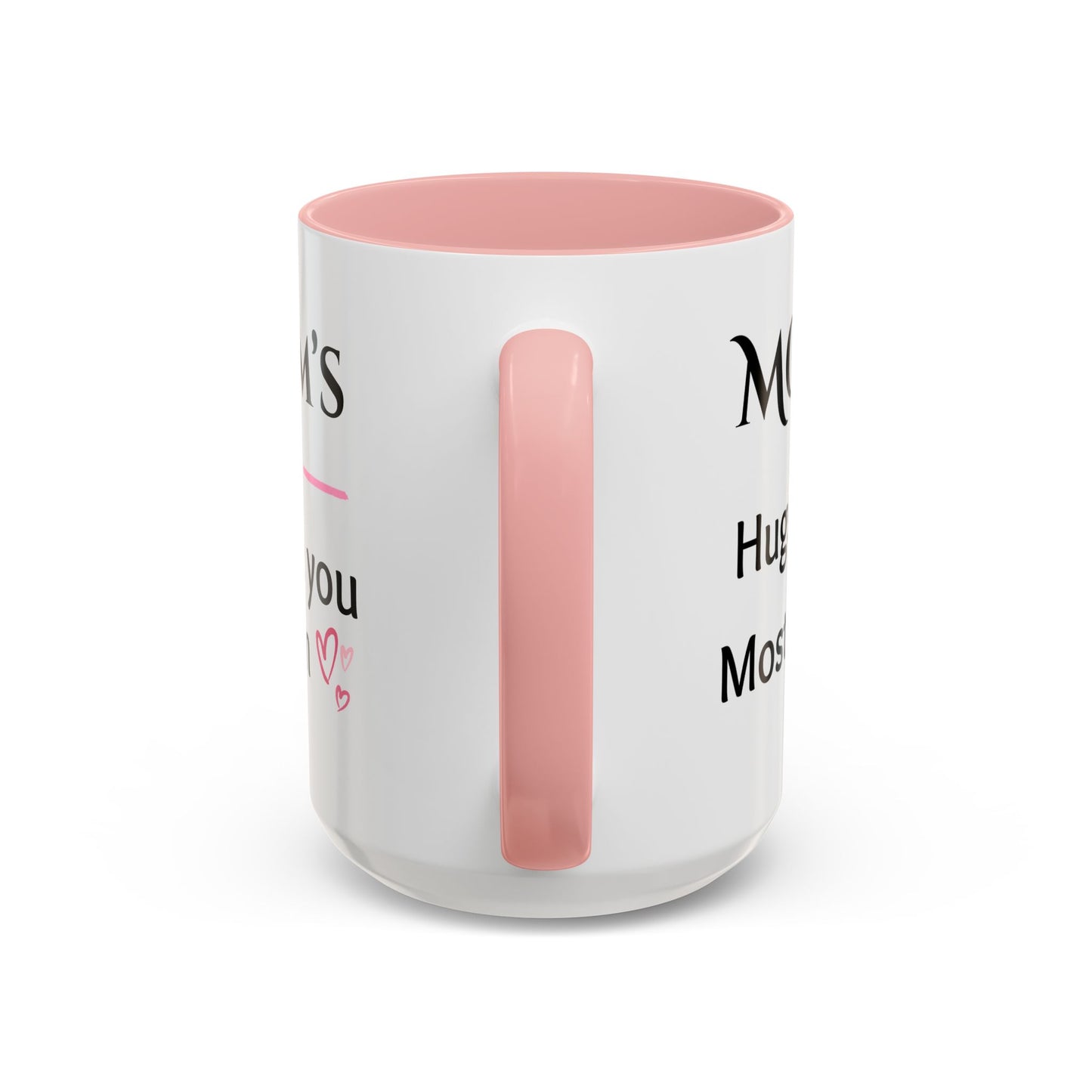 Cozy Accent Coffee Mug, 8 colors | Perfect Gift for Mom, saying, “Hugs solve most problems”, and a Thank you message face her!