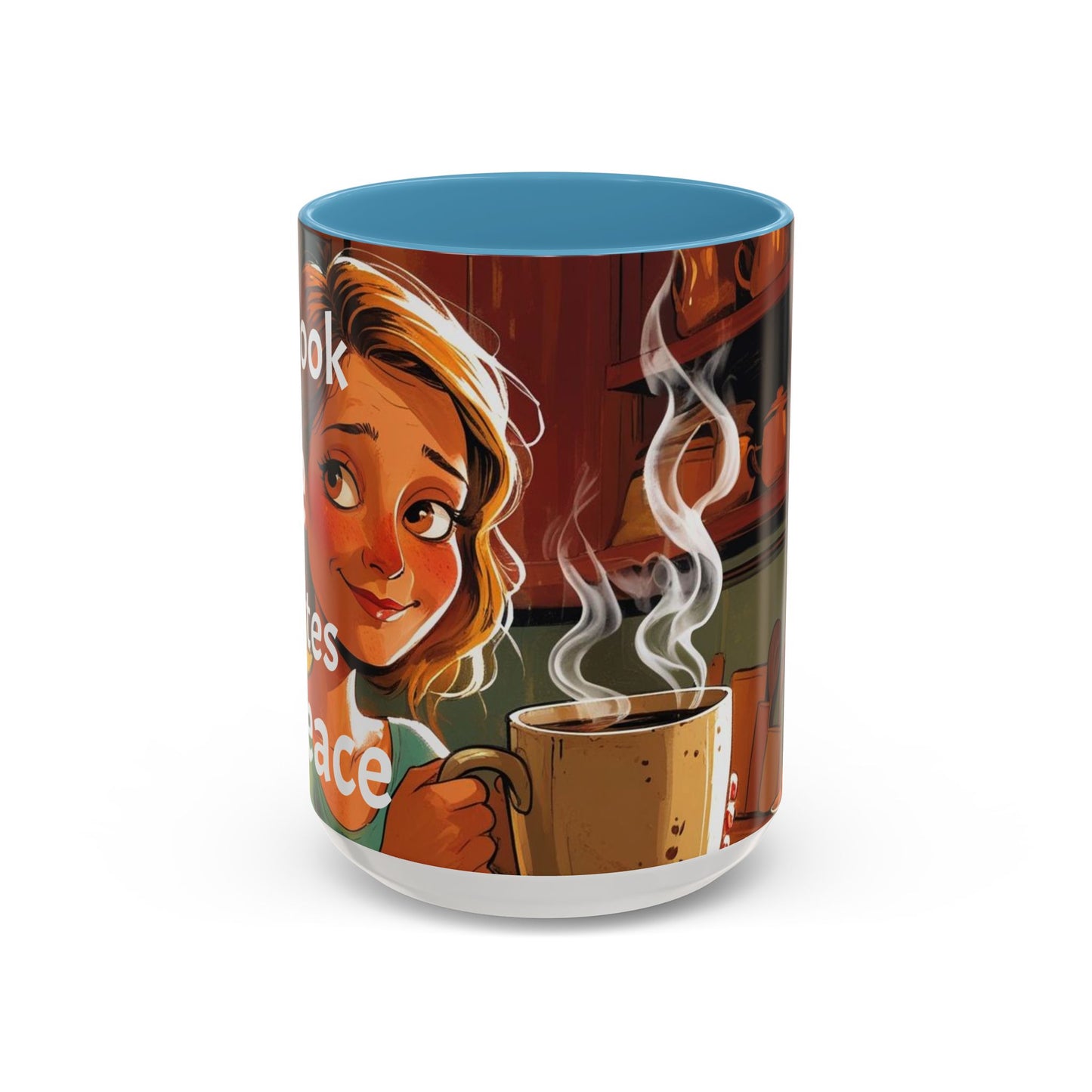 Cozy Accent Coffee Mug | Perfect for Home, Gift, saying, “That look, five minutes of peace”