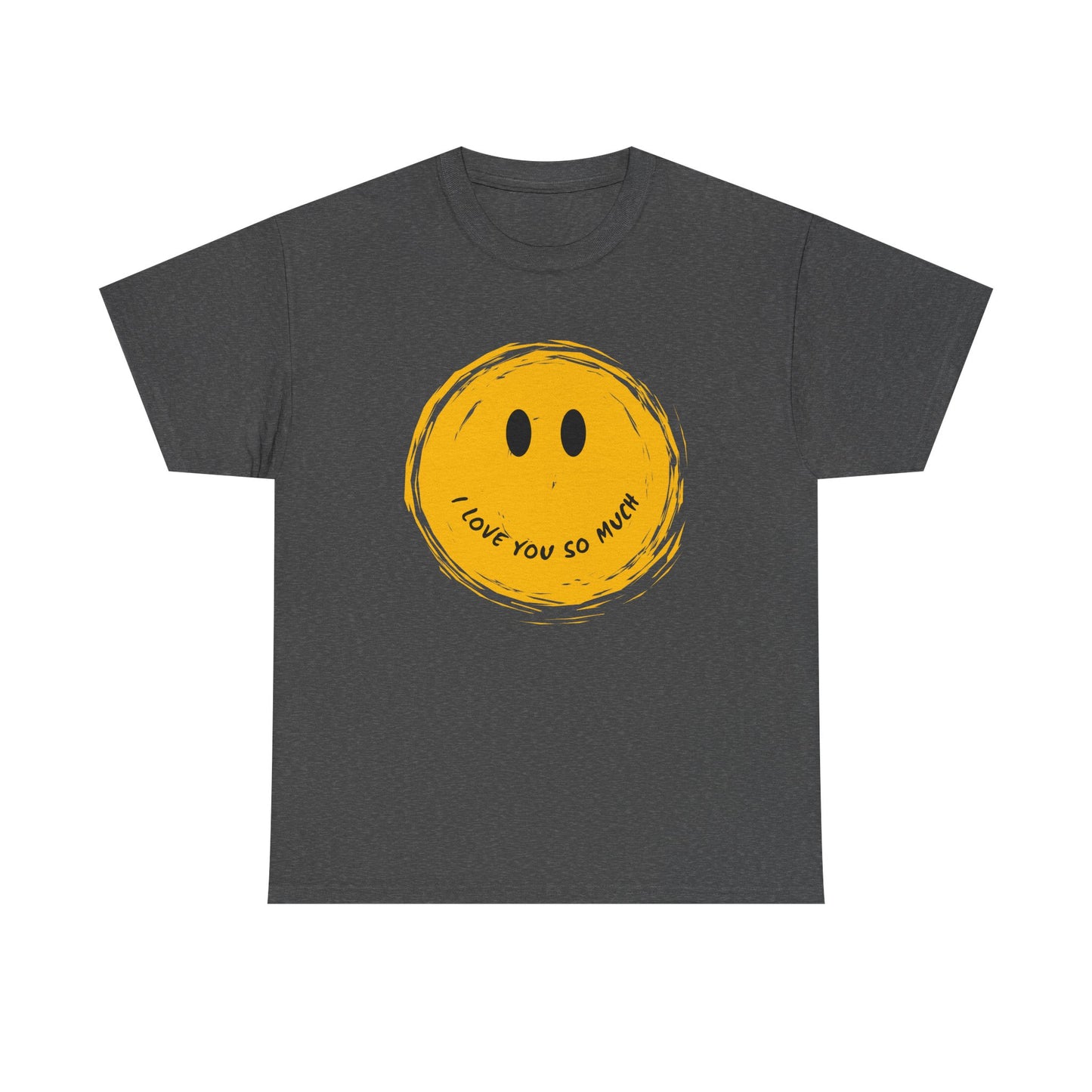Sunny Smiley Face Remix Design Unisex Heavy Cotton Tee
