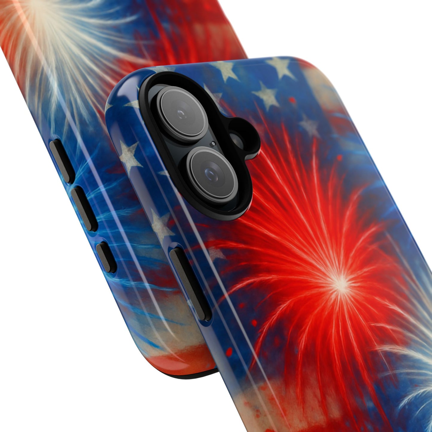 Patriotic Phone Case with Fireworks Design | Tough Cases, USA Holiday, Independence Day, Gift for Friends, Custom Cell Cover