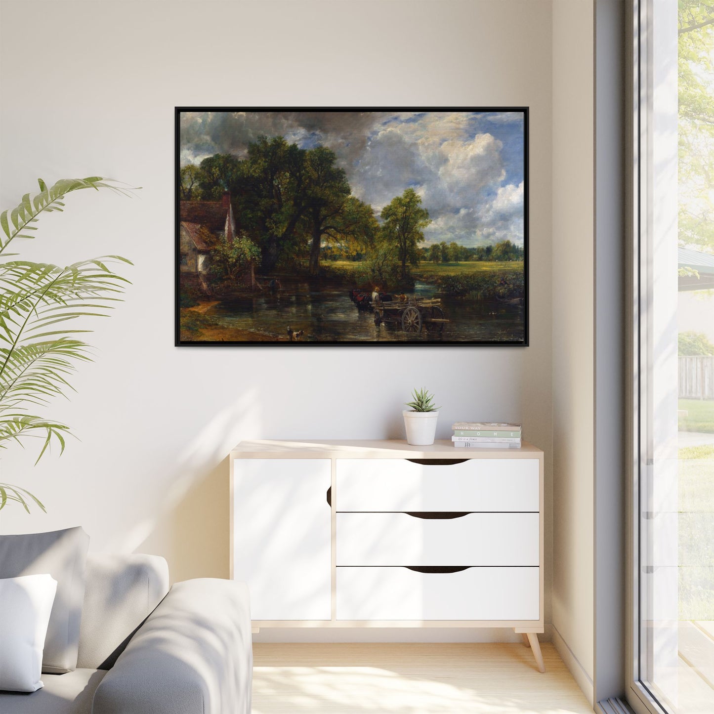 Canvas Framed Print - The Hay Wain by John Constable