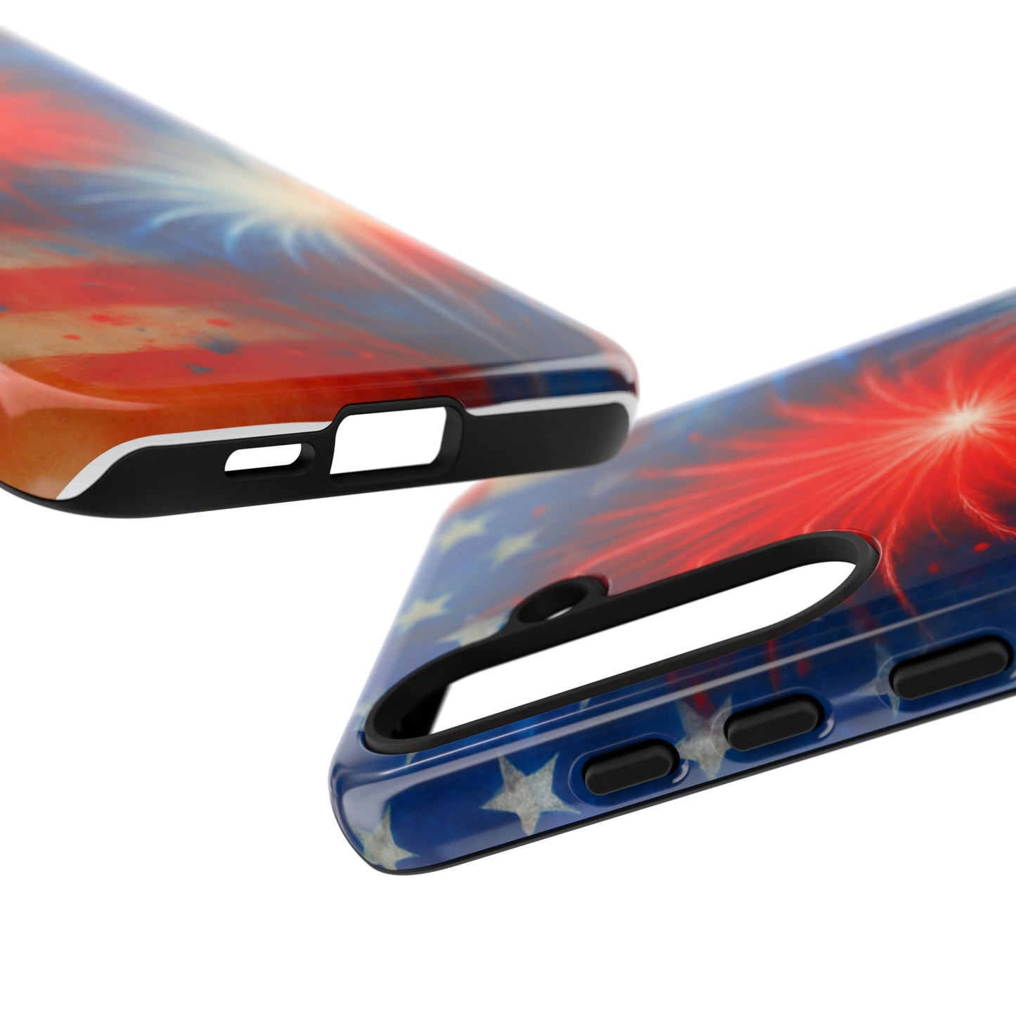 Patriotic Phone Case with Fireworks Design | Tough Cases, USA Holiday, Independence Day, Gift for Friends, Custom Cell Cover