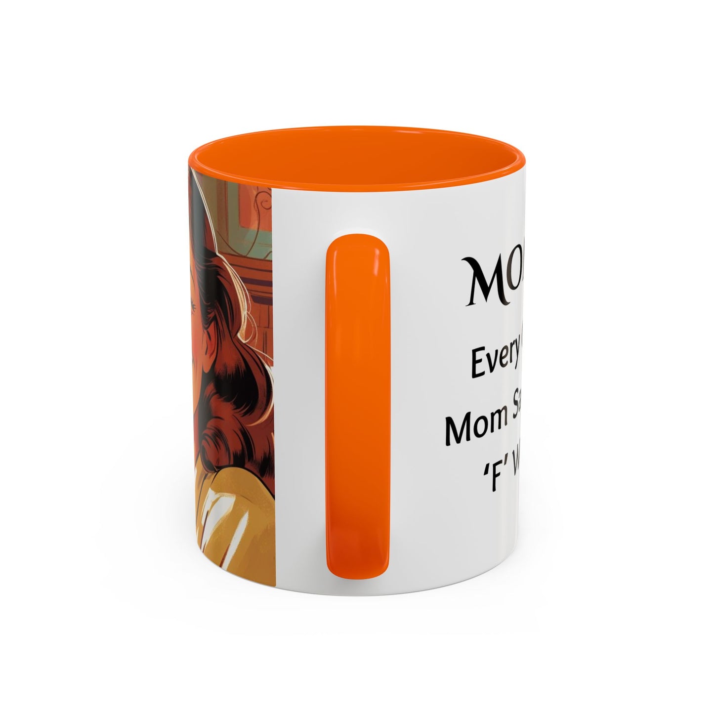 Cozy Accent Coffee Mug, 8 colors | Perfect for Home, Gift, saying, “Every great mom says the F word”