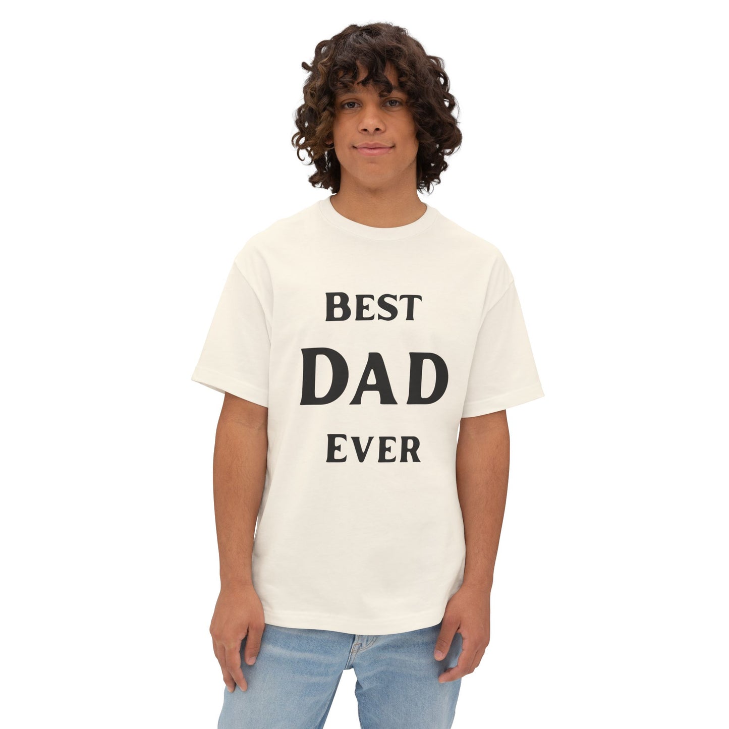 Oversized Tee Classic Best Dad Ever Shirt - Father's Day Gift Idea