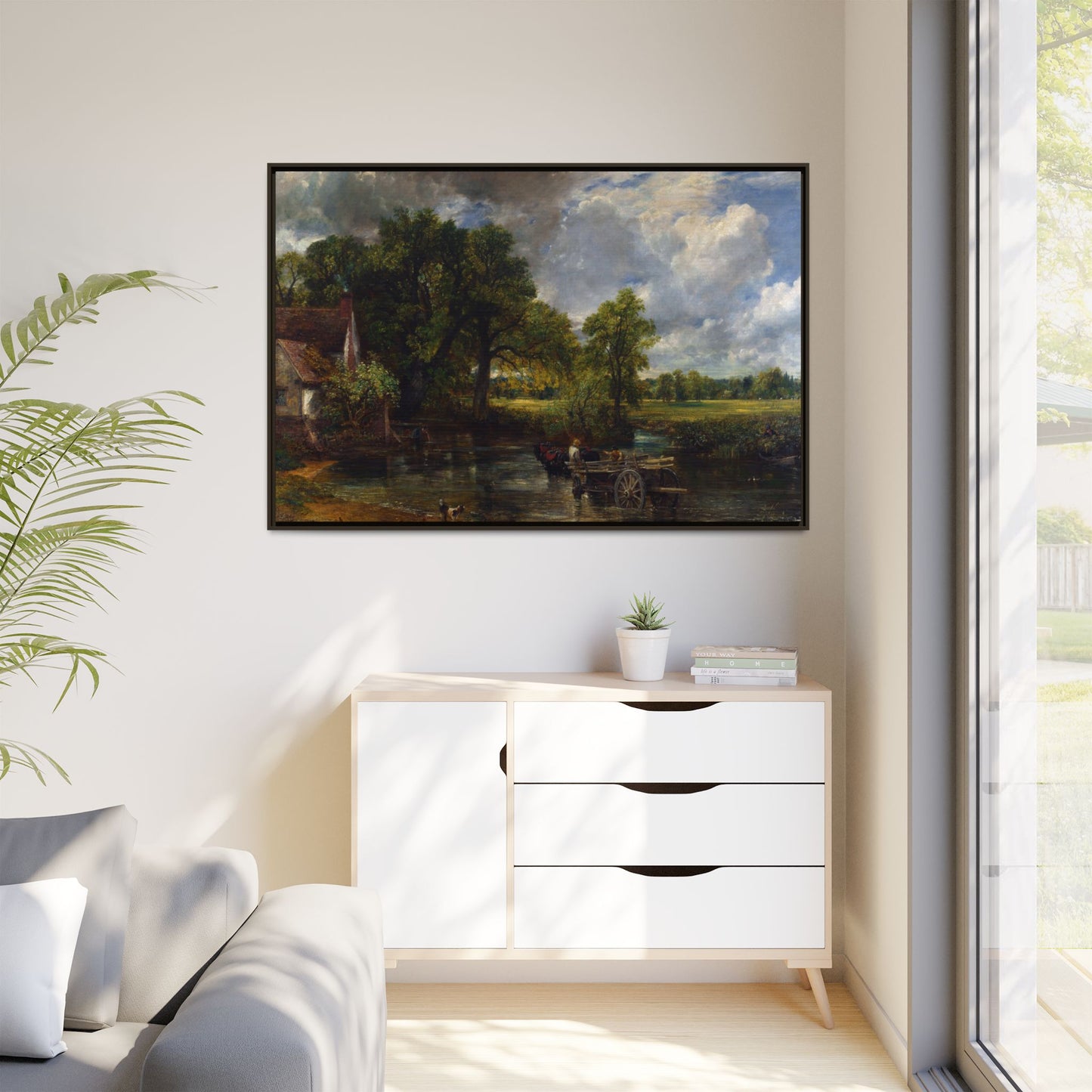Canvas Framed Print - The Hay Wain by John Constable