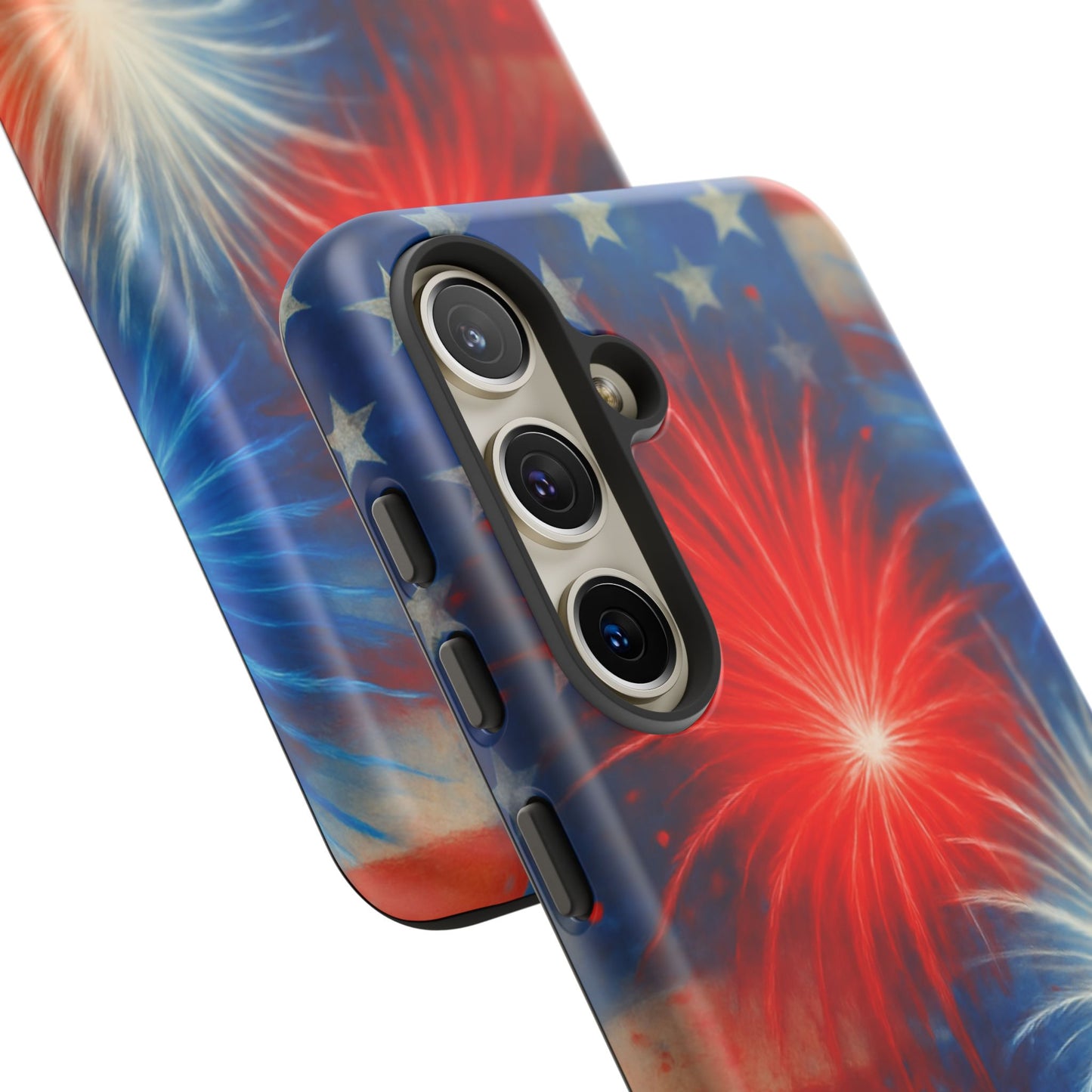 Patriotic Phone Case with Fireworks Design | Tough Cases, USA Holiday, Independence Day, Gift for Friends, Custom Cell Cover