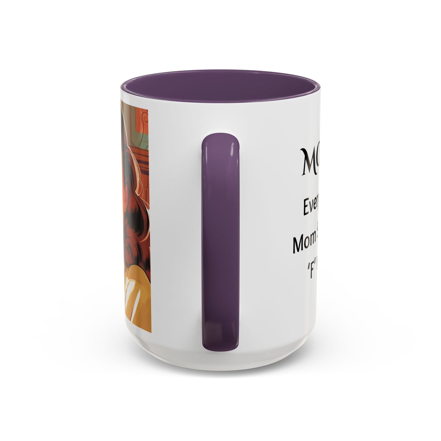 Cozy Accent Coffee Mug, 8 colors | Perfect for Home, Gift, saying, “Every great mom says the F word”