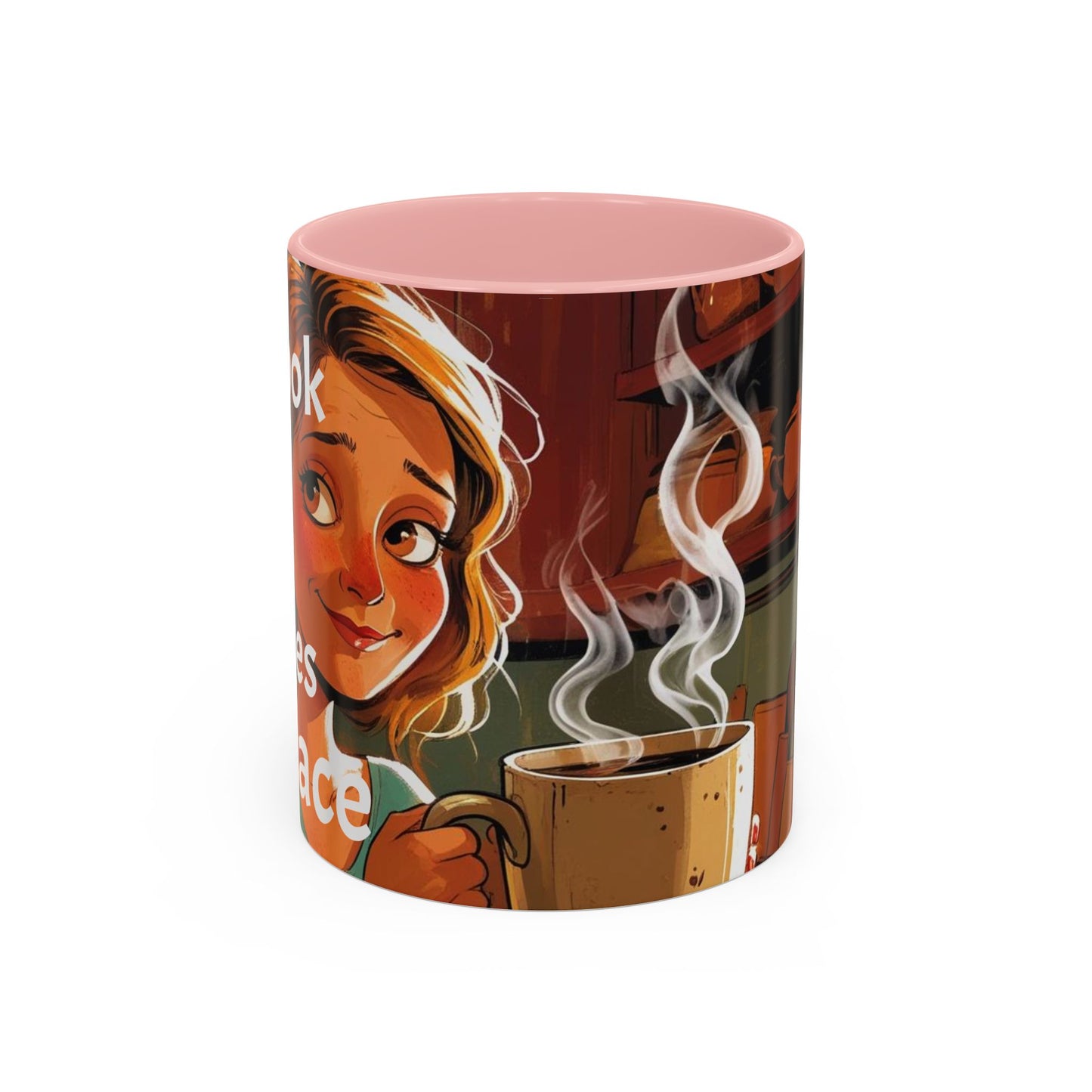 Cozy Accent Coffee Mug | Perfect for Home, Gift, saying, “That look, five minutes of peace”