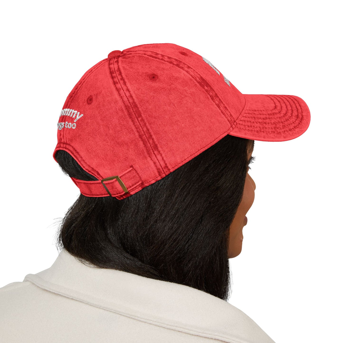 Embroidered "Nurses, Who Calls the Shots" Baseball Cap, Vintage Red Nurse Hat with "Mommy Hugs" on Back, RN Gift, Stylish Medical Headwear, Healthcare Worker Nurse Gift, Nursing Cap