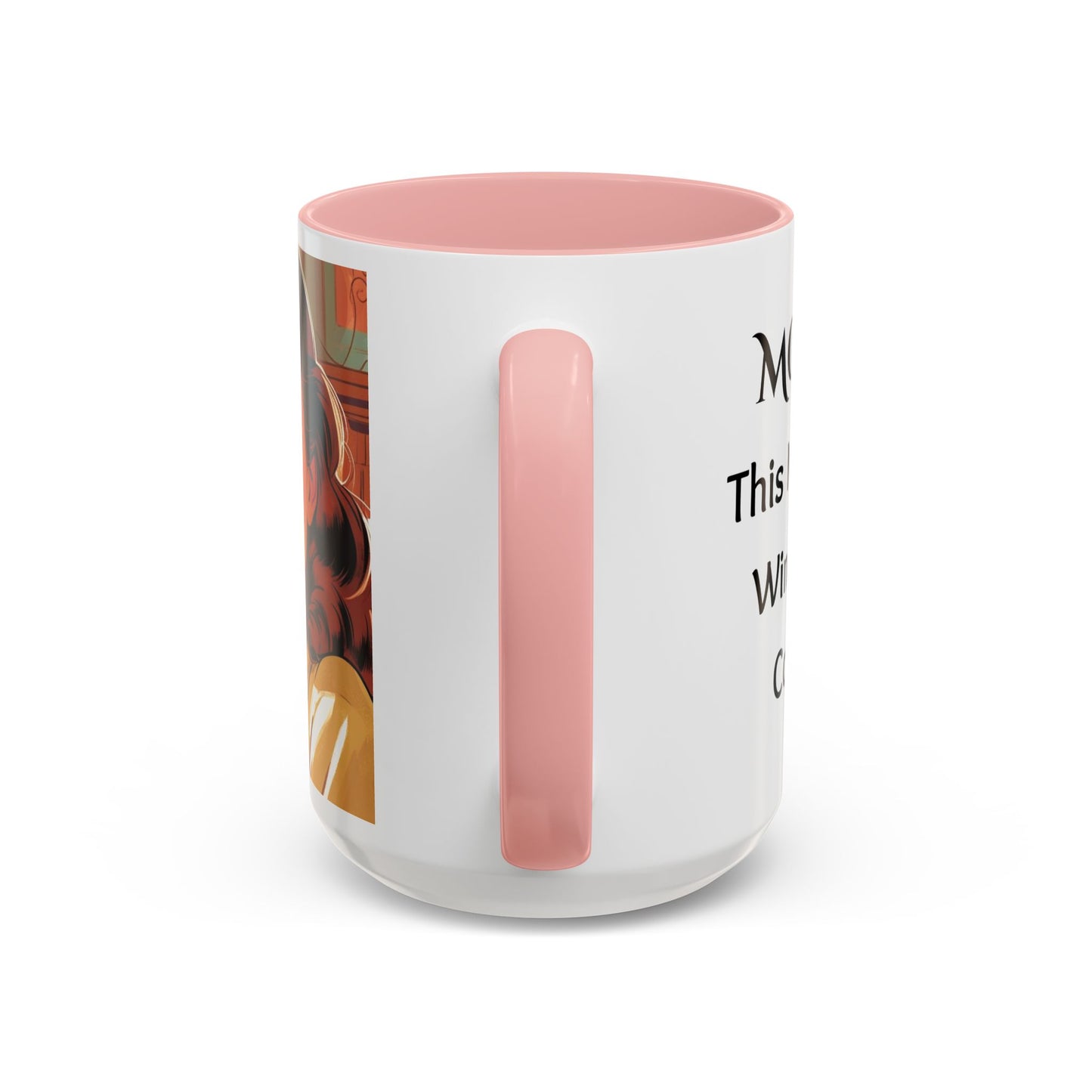 Cozy Accent Coffee Mug, 8 colors | Perfect Gift for Mom, saying, “This might be Wine .. or Coffee”, and saying Thank you facing her!