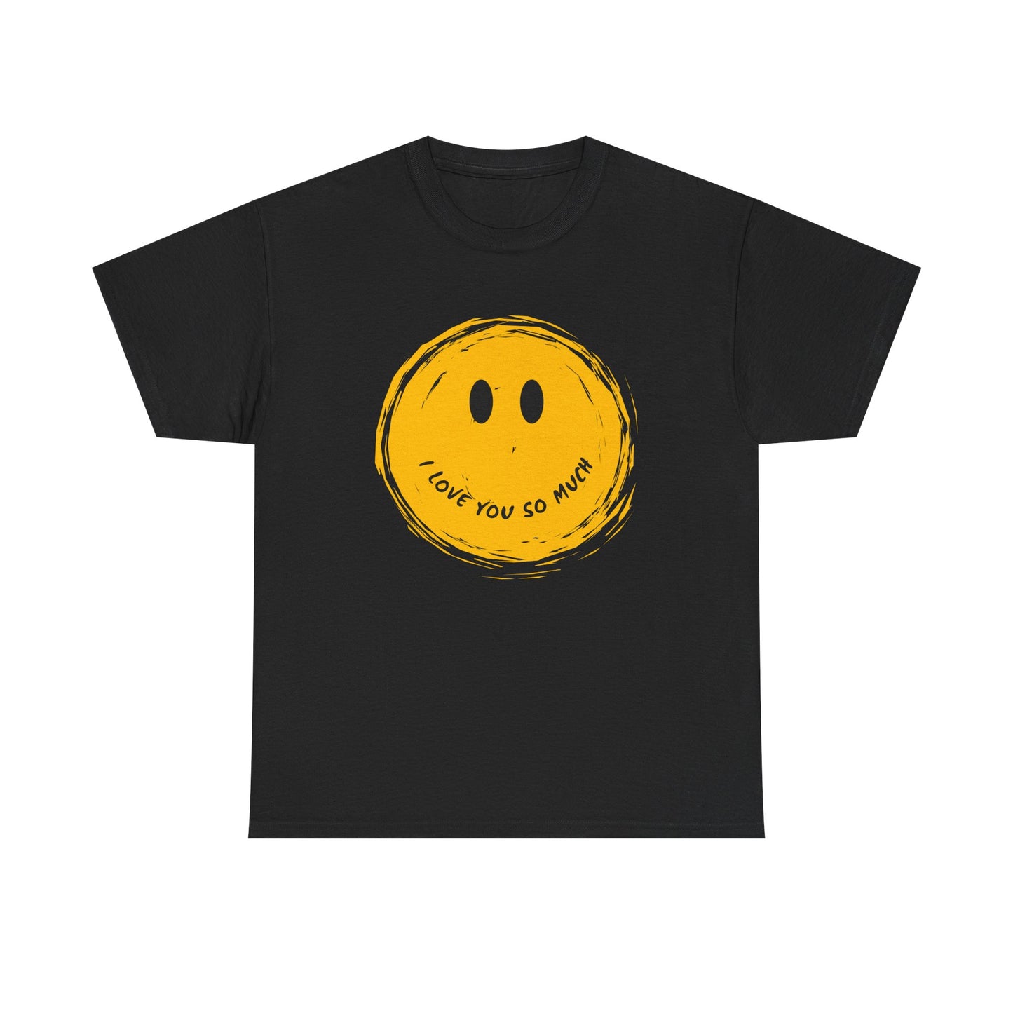 Sunny Smiley Face Remix Design Unisex Heavy Cotton Tee