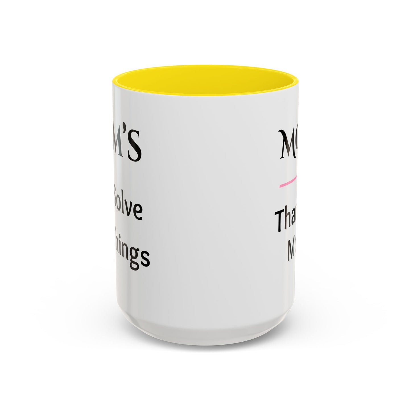 Cozy Accent Coffee Mug, 8 colors | Perfect Gift for Mom, saying, “Hugs solve most problems”, and a Thank you message face her!
