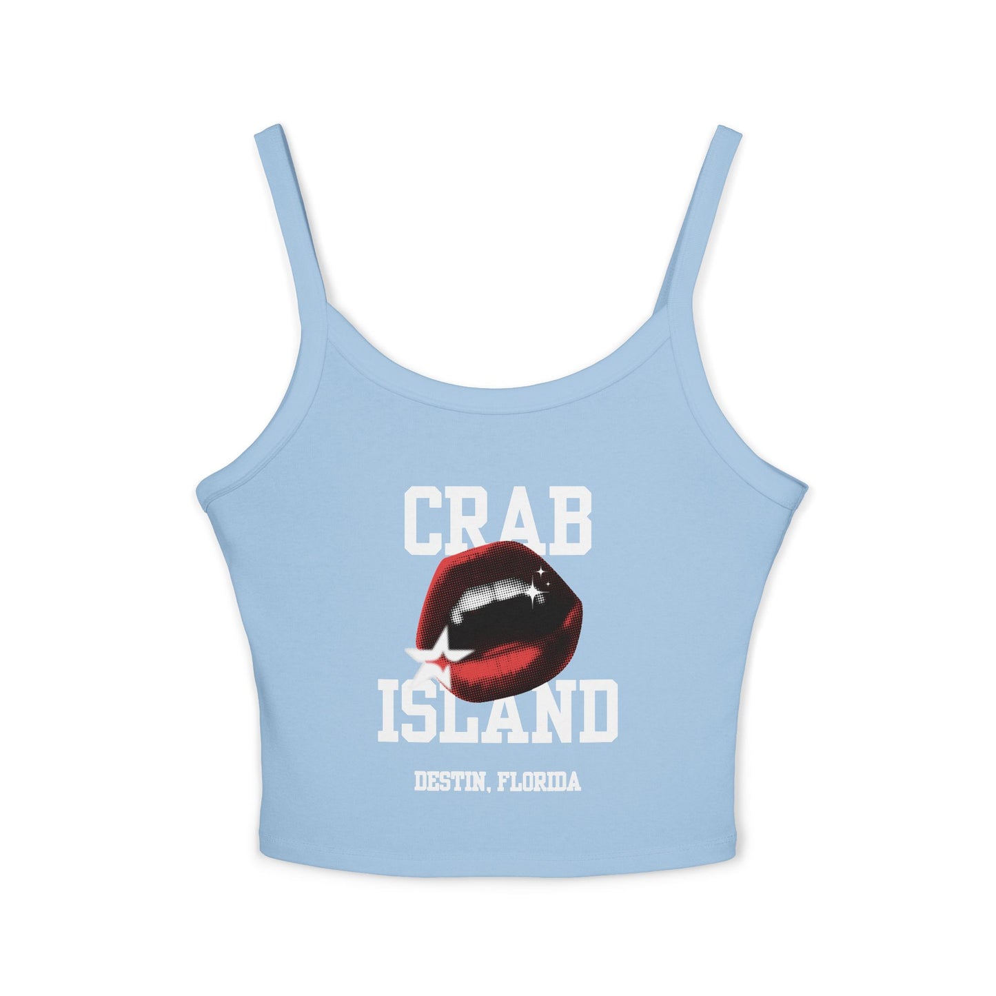 Tank Top - Crab Island Women's Softstyle Tee - Biten by Me Brand - Destin, Florida
