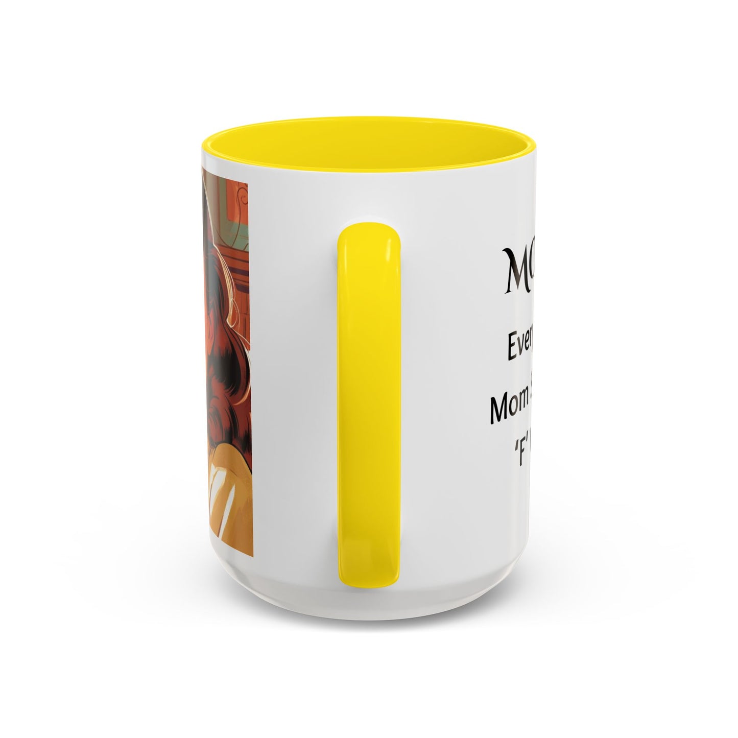 Cozy Accent Coffee Mug, 8 colors | Perfect for Home, Gift, saying, “Every great mom says the F word”