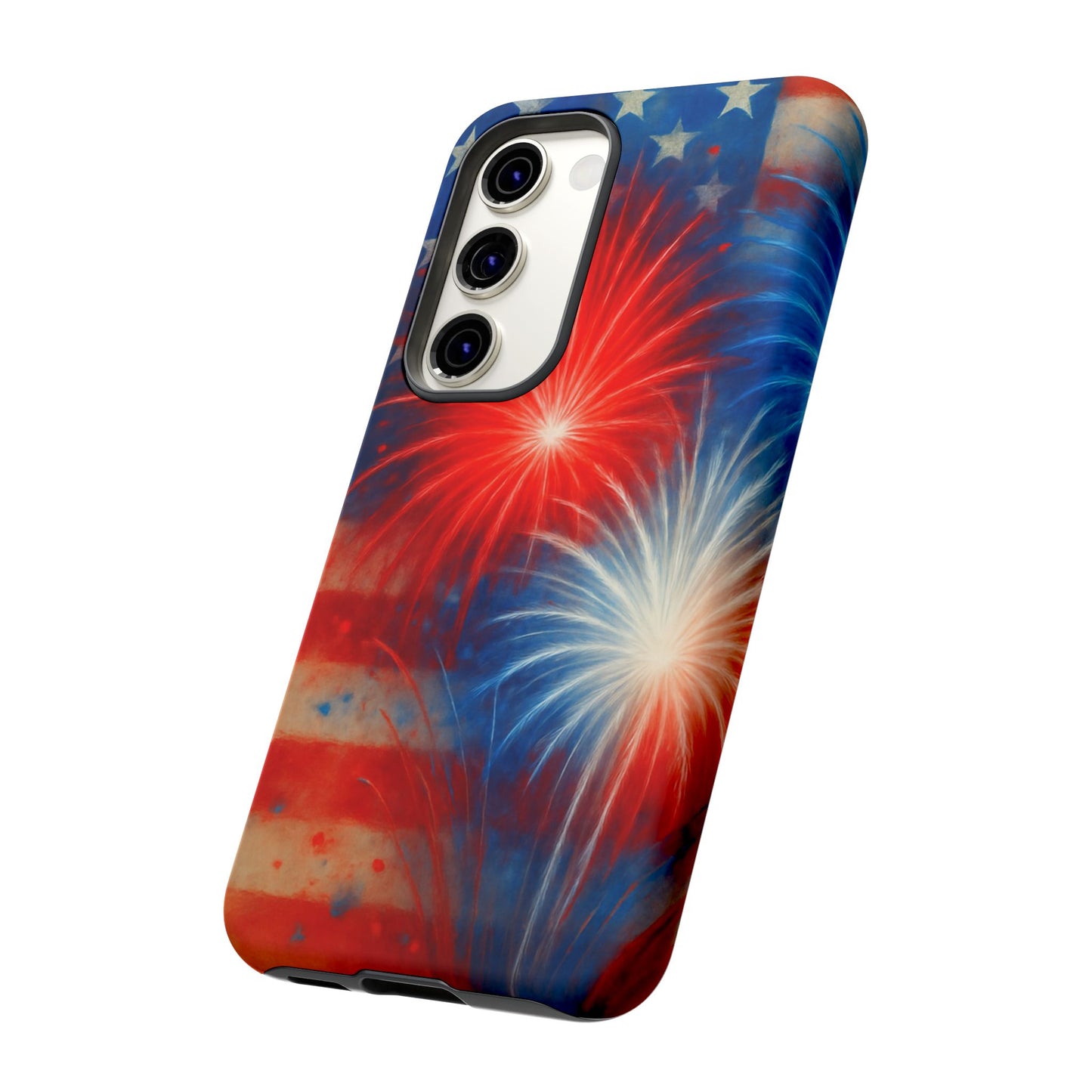 Patriotic Phone Case with Fireworks Design | Tough Cases, USA Holiday, Independence Day, Gift for Friends, Custom Cell Cover