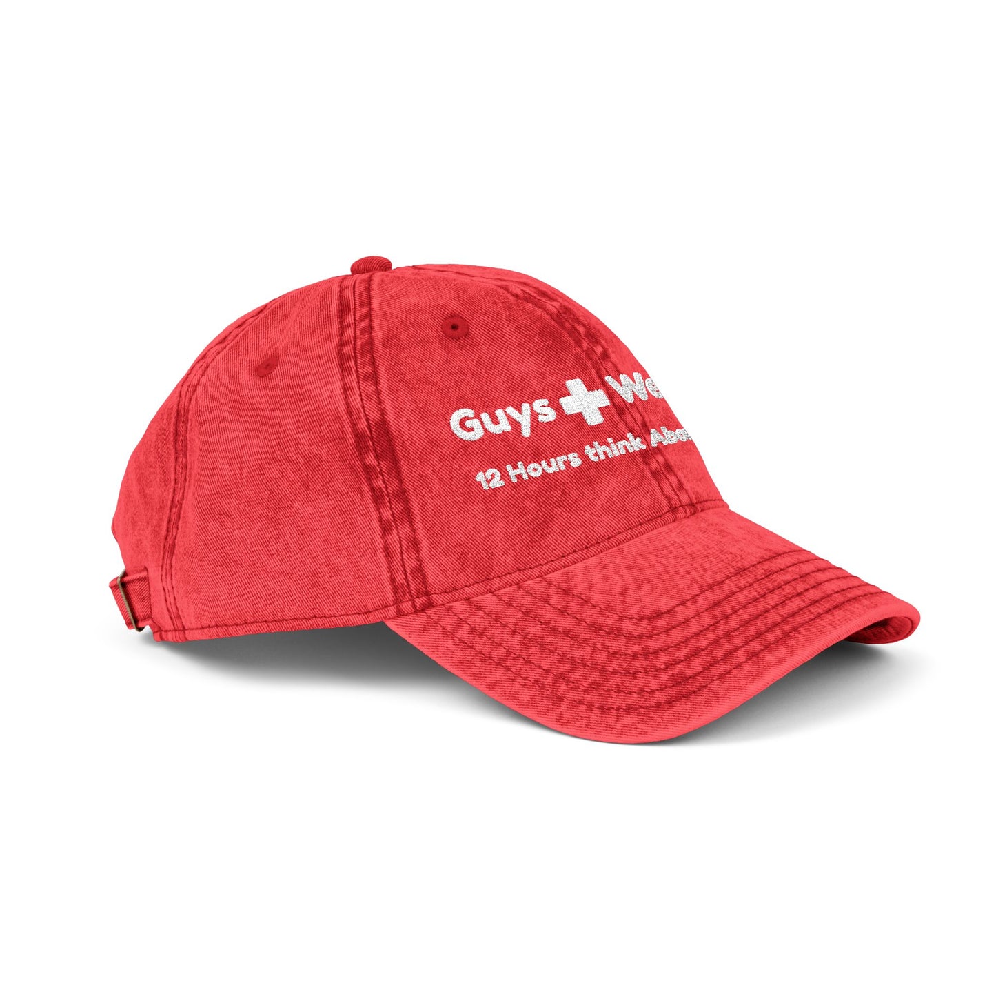 Nurses Rock 12 Hours, Vintage Red Nurse Baseball Style Cap with Mommy Hugs Embroidery on the back, perfect for RN Gifts, Medical Headwear
