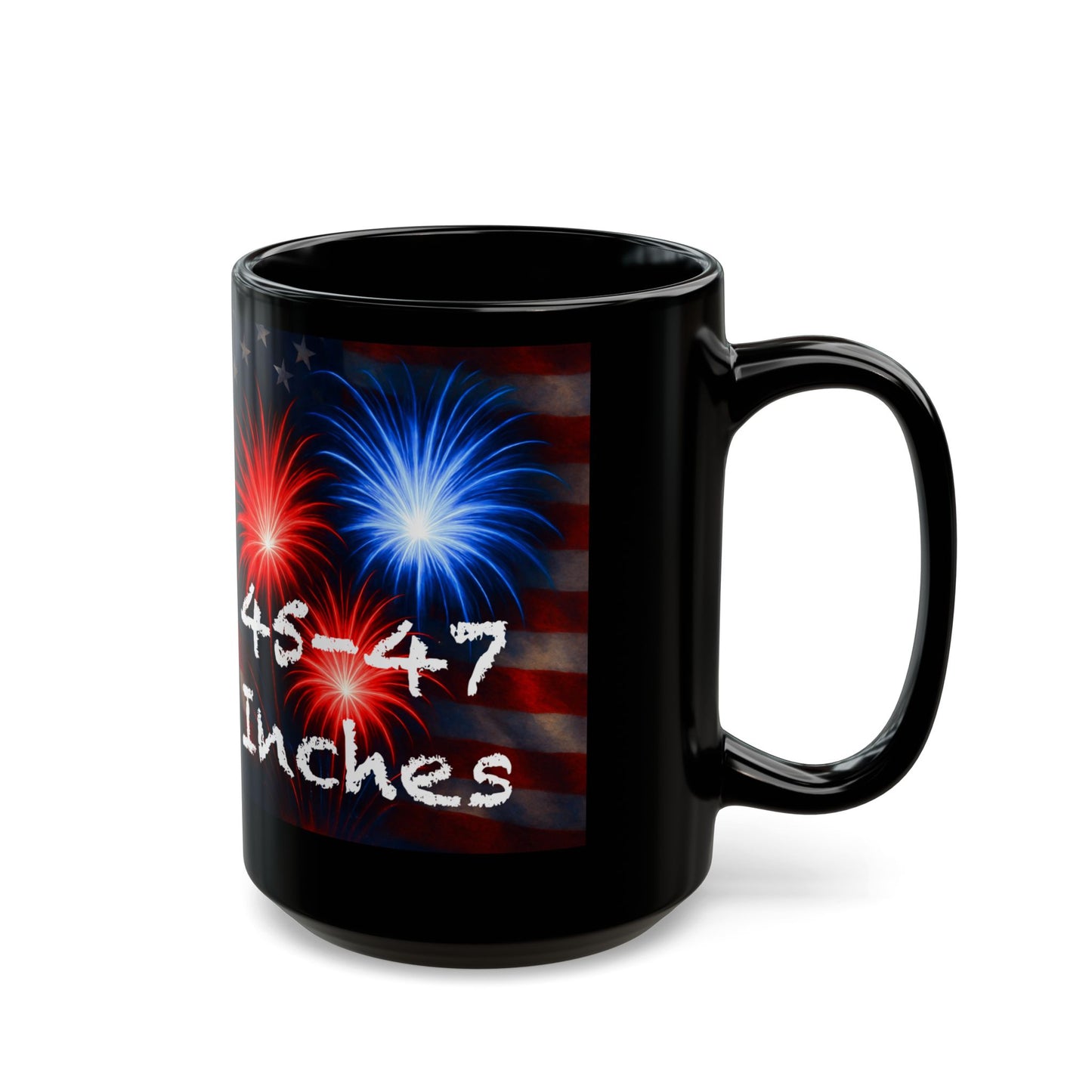 Women’s Naughty Patriotic Fireworks Mug - “45-47 Inches” Star-Spangled Edition