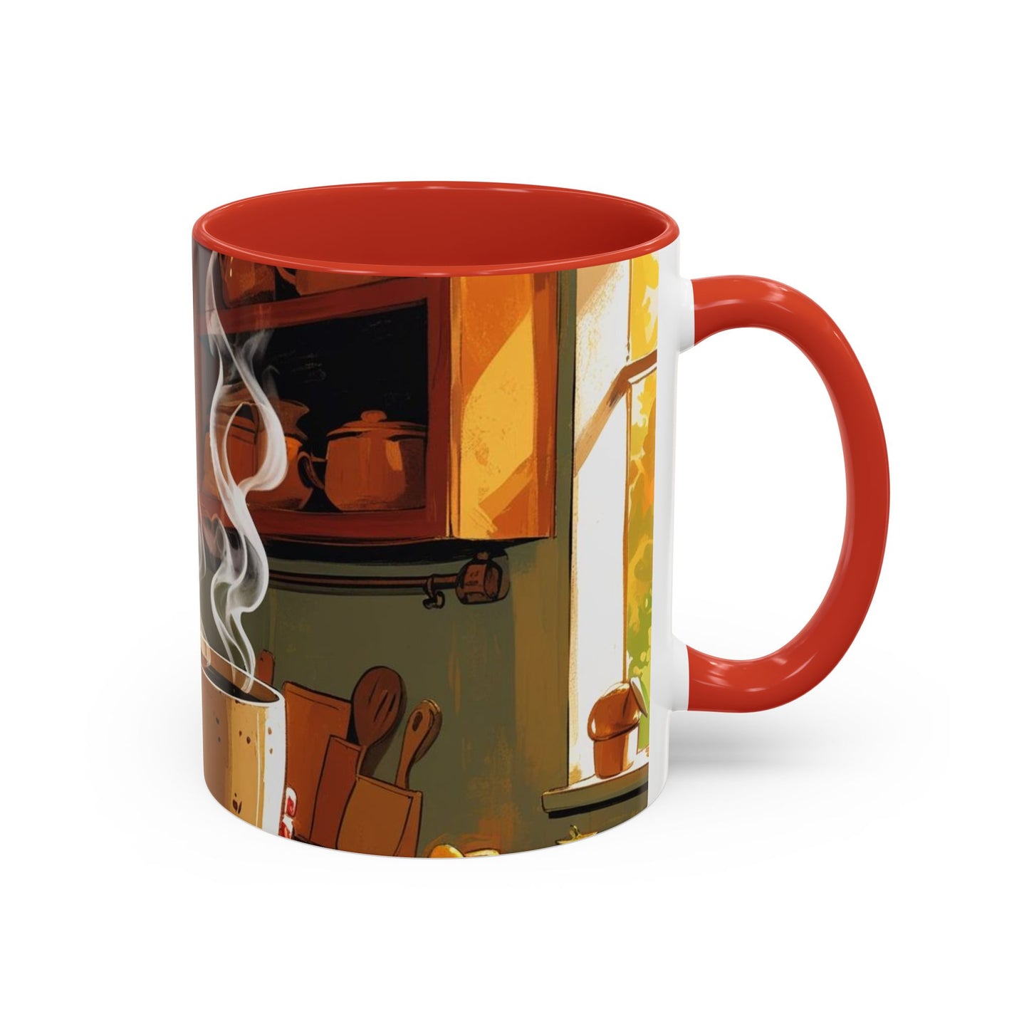 Cozy Accent Coffee Mug | Perfect for Home, Gift, saying, “That look, five minutes of peace”