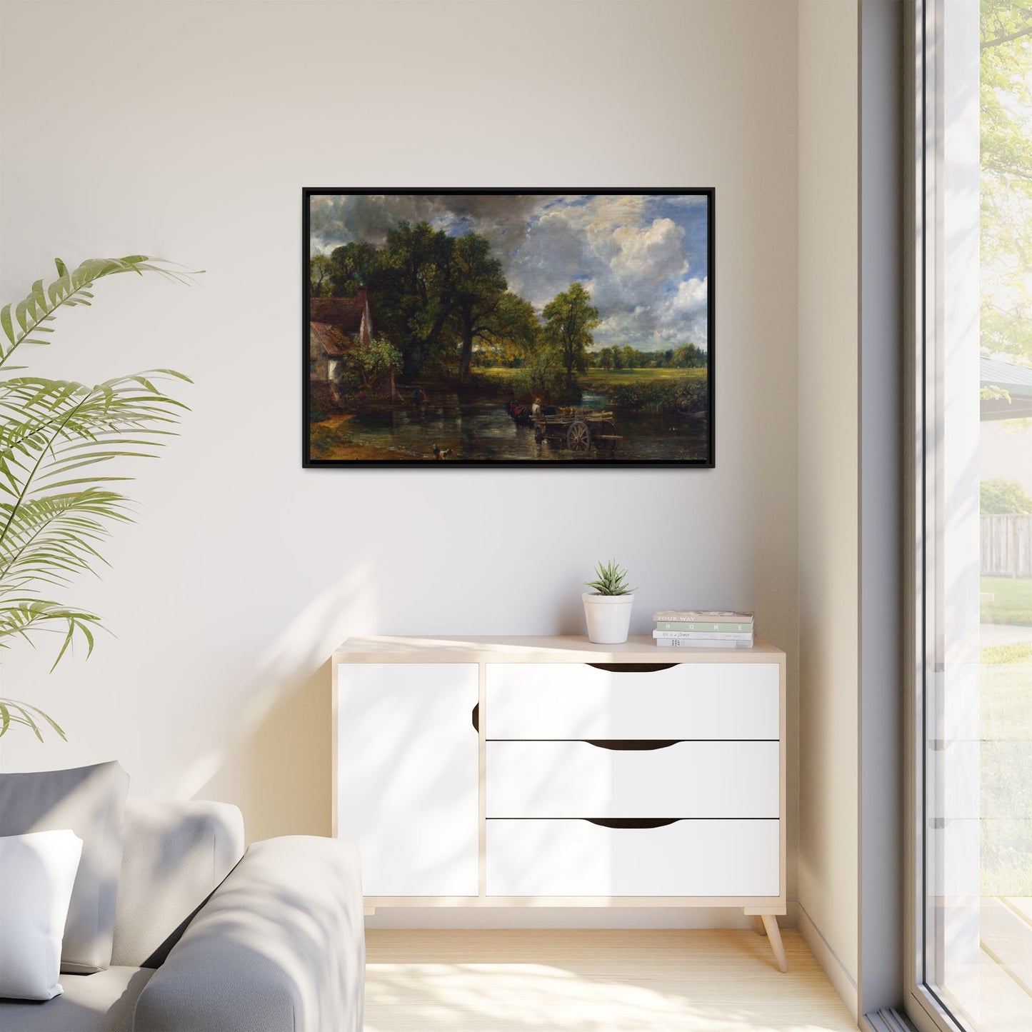 Canvas Framed Print - The Hay Wain by John Constable