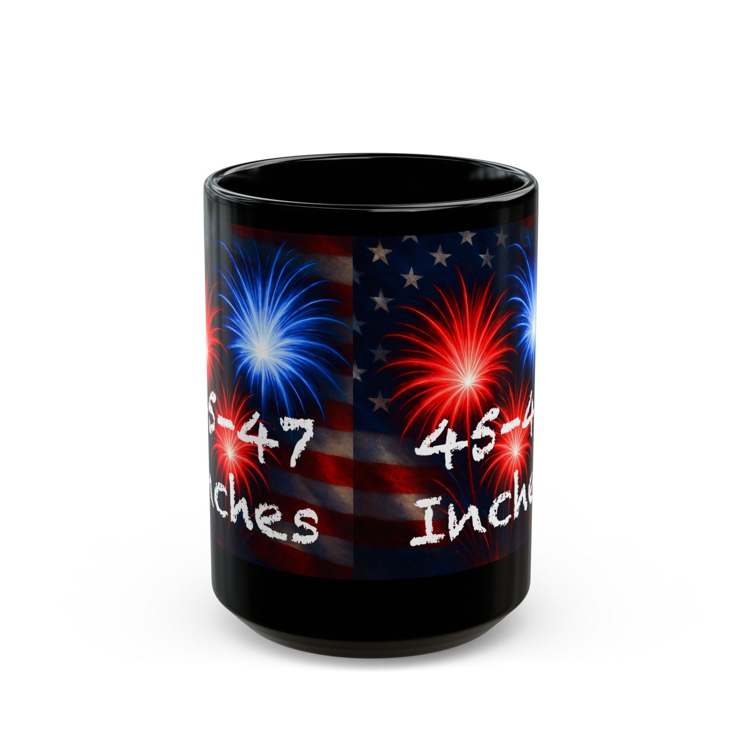 Women’s Naughty Patriotic Fireworks Mug - “45-47 Inches” Star-Spangled Edition