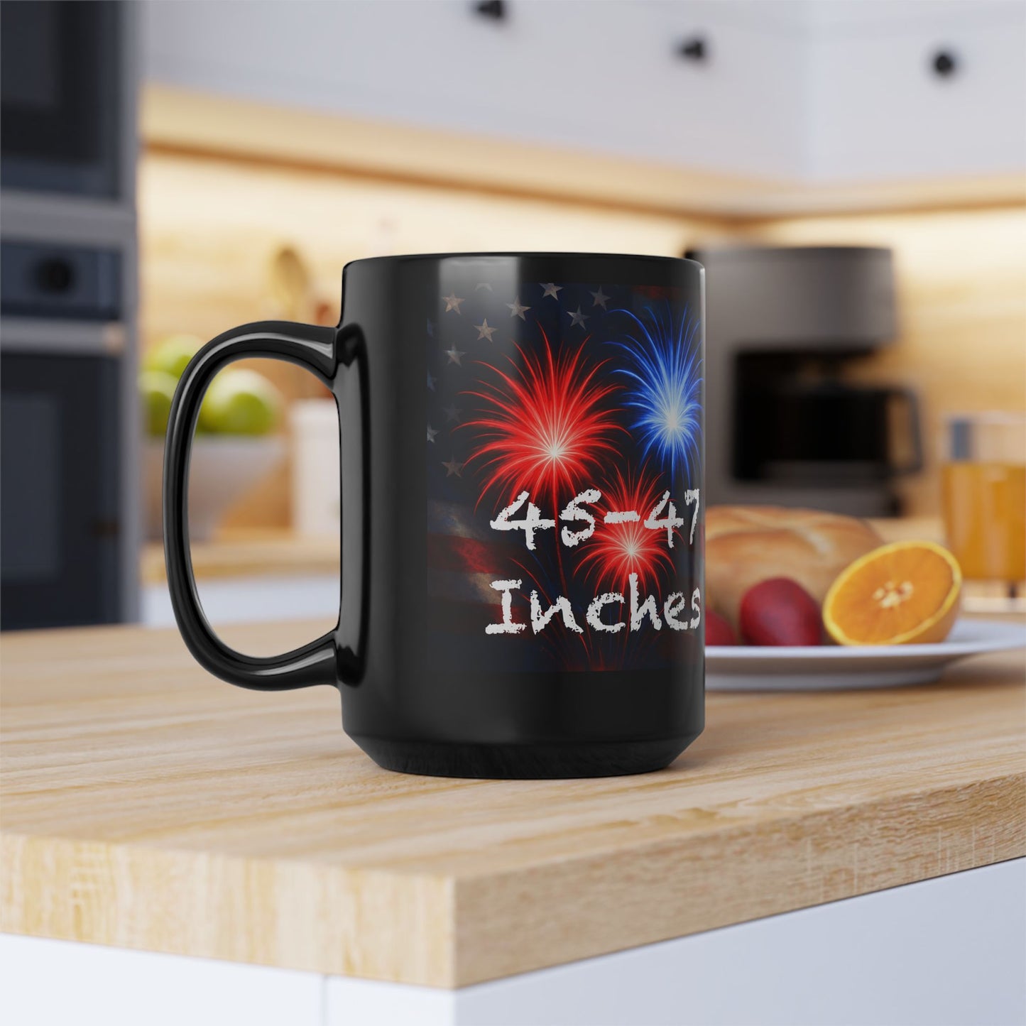 Women’s Naughty Patriotic Fireworks Mug - “45-47 Inches” Star-Spangled Edition