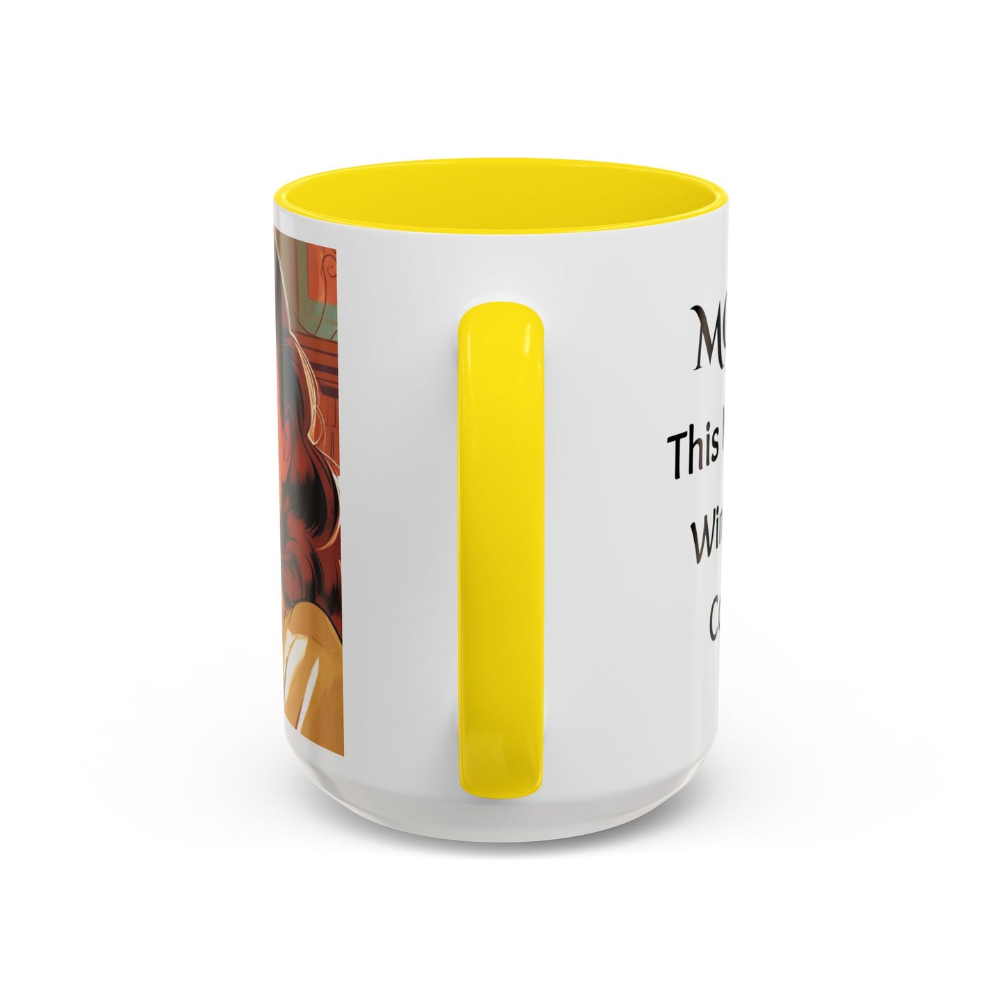 Cozy Accent Coffee Mug, 8 colors | Perfect Gift for Mom, saying, “This might be Wine .. or Coffee”, and saying Thank you facing her!