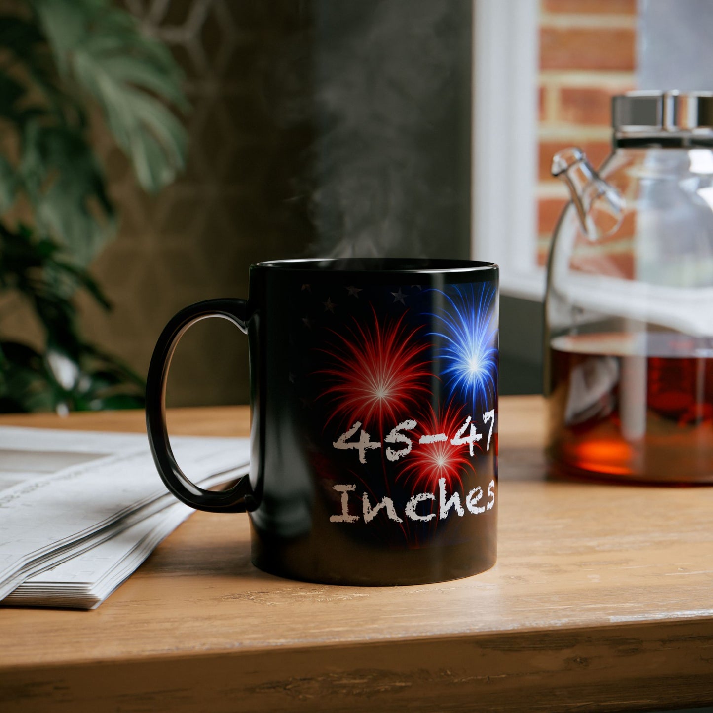 Women’s Naughty Patriotic Fireworks Mug - “45-47 Inches” Star-Spangled Edition