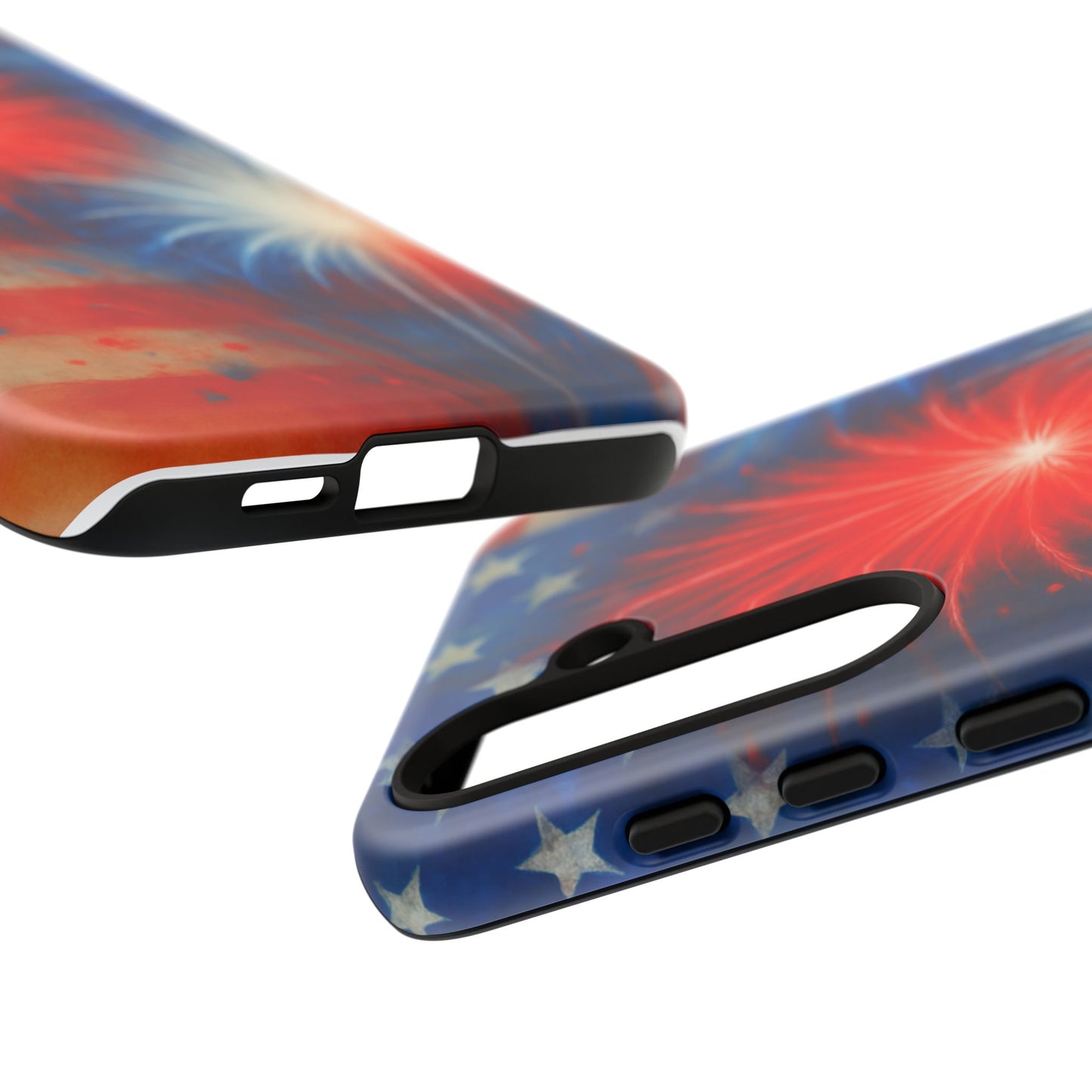 Patriotic Phone Case with Fireworks Design | Tough Cases, USA Holiday, Independence Day, Gift for Friends, Custom Cell Cover