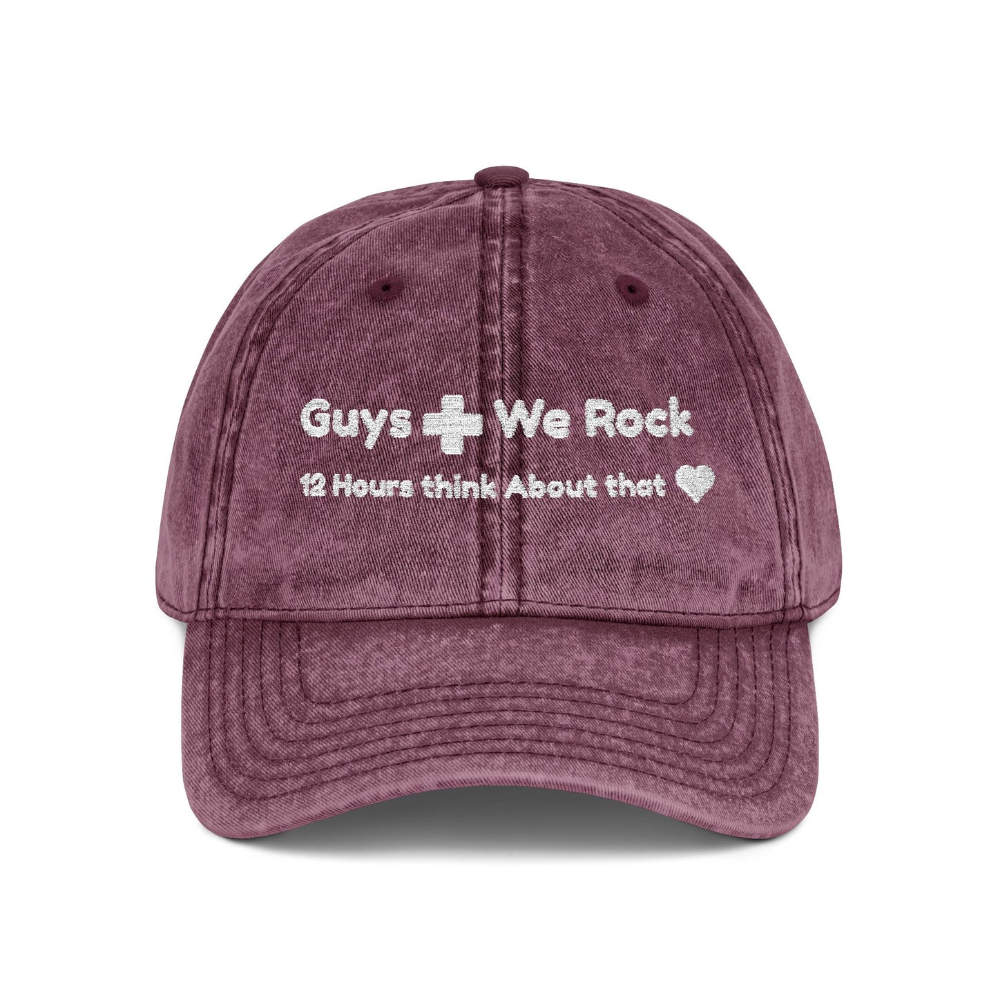 Nurses Rock 12 Hours, Vintage Red Nurse Baseball Style Cap with Mommy Hugs Embroidery on the back, perfect for RN Gifts, Medical Headwear