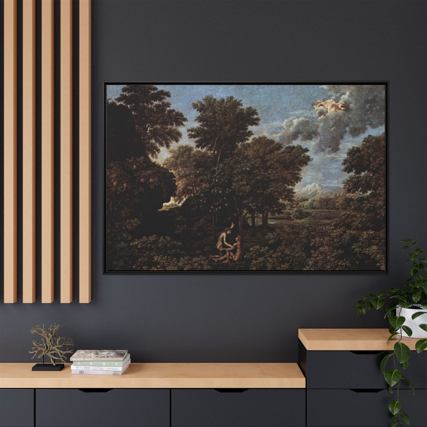 Canvas Framed Print Art - Le Printemps by Pierre-Auguste Cot