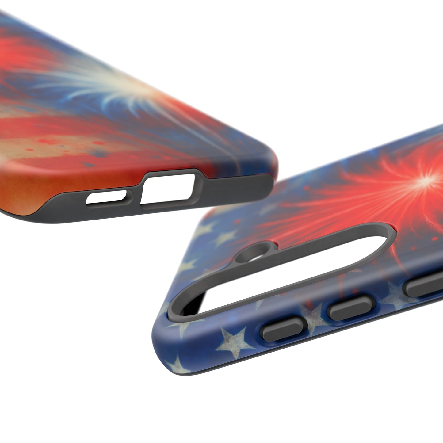 Patriotic Phone Case with Fireworks Design | Tough Cases, USA Holiday, Independence Day, Gift for Friends, Custom Cell Cover