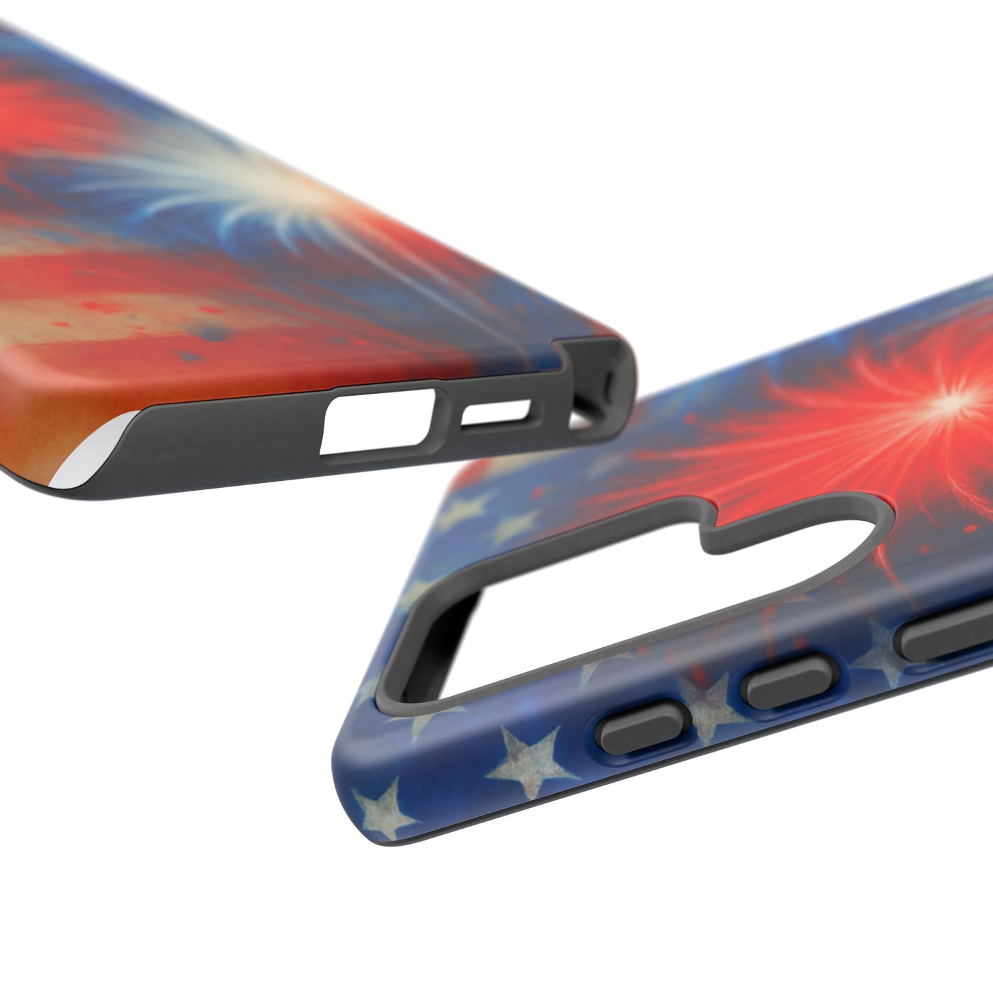 Patriotic Phone Case with Fireworks Design | Tough Cases, USA Holiday, Independence Day, Gift for Friends, Custom Cell Cover